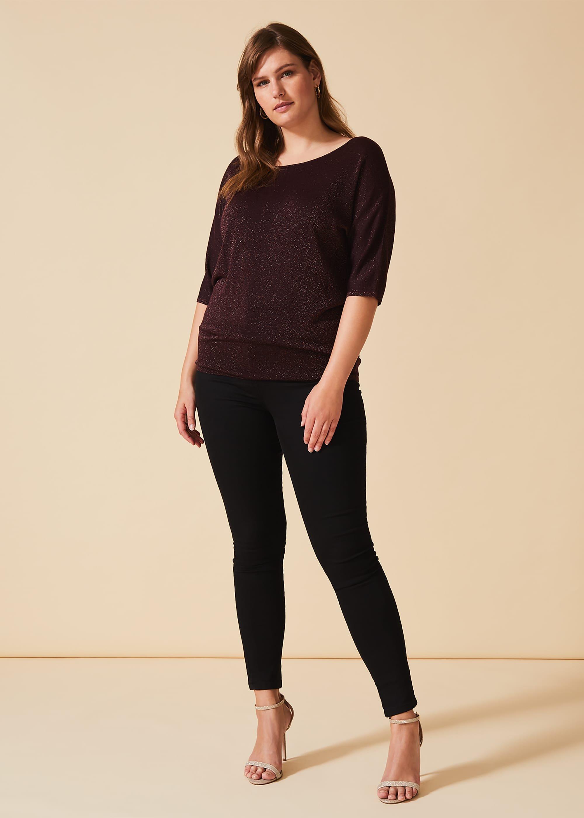 Frances Shimmer Knit Top