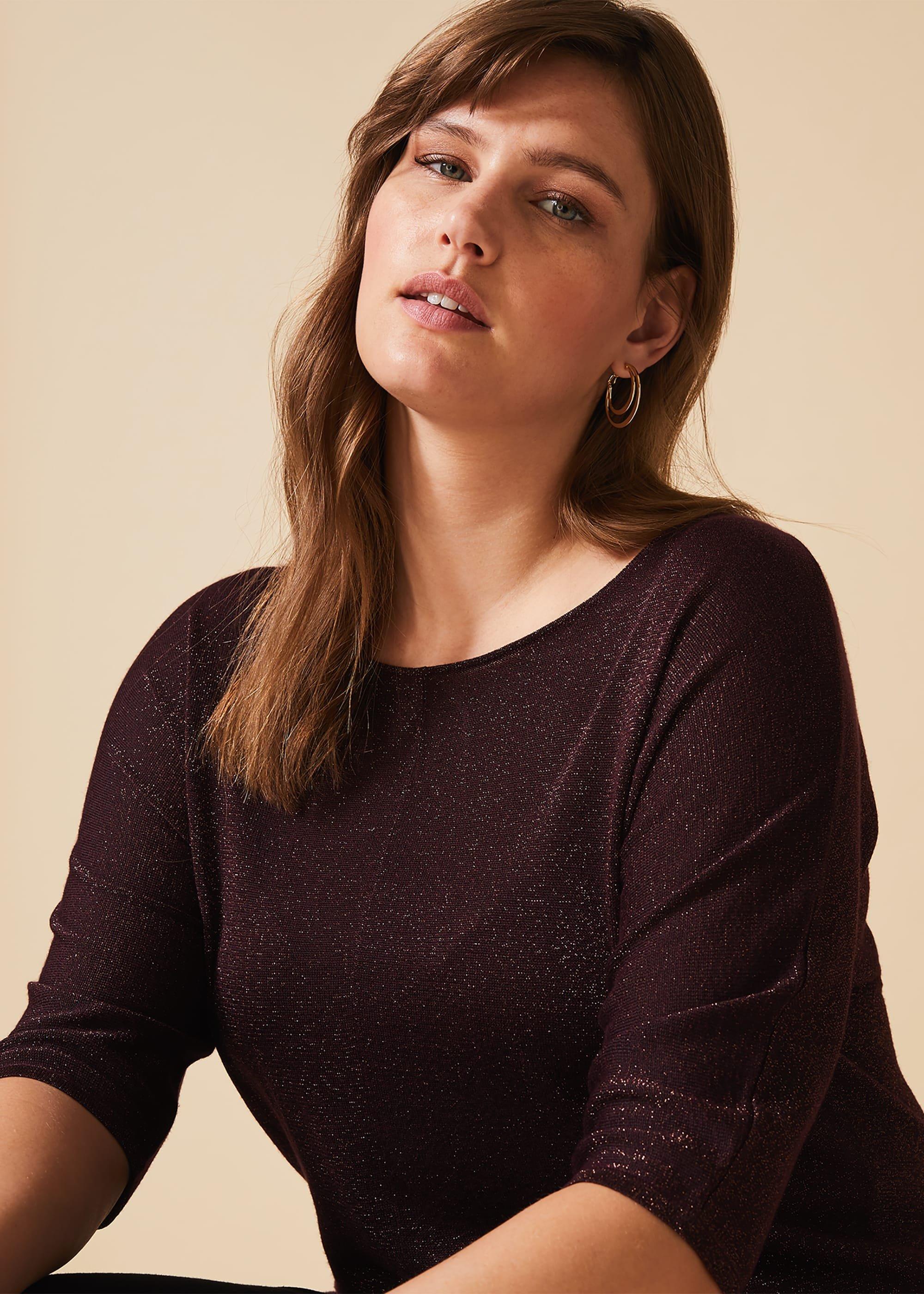 Frances Shimmer Knit Top