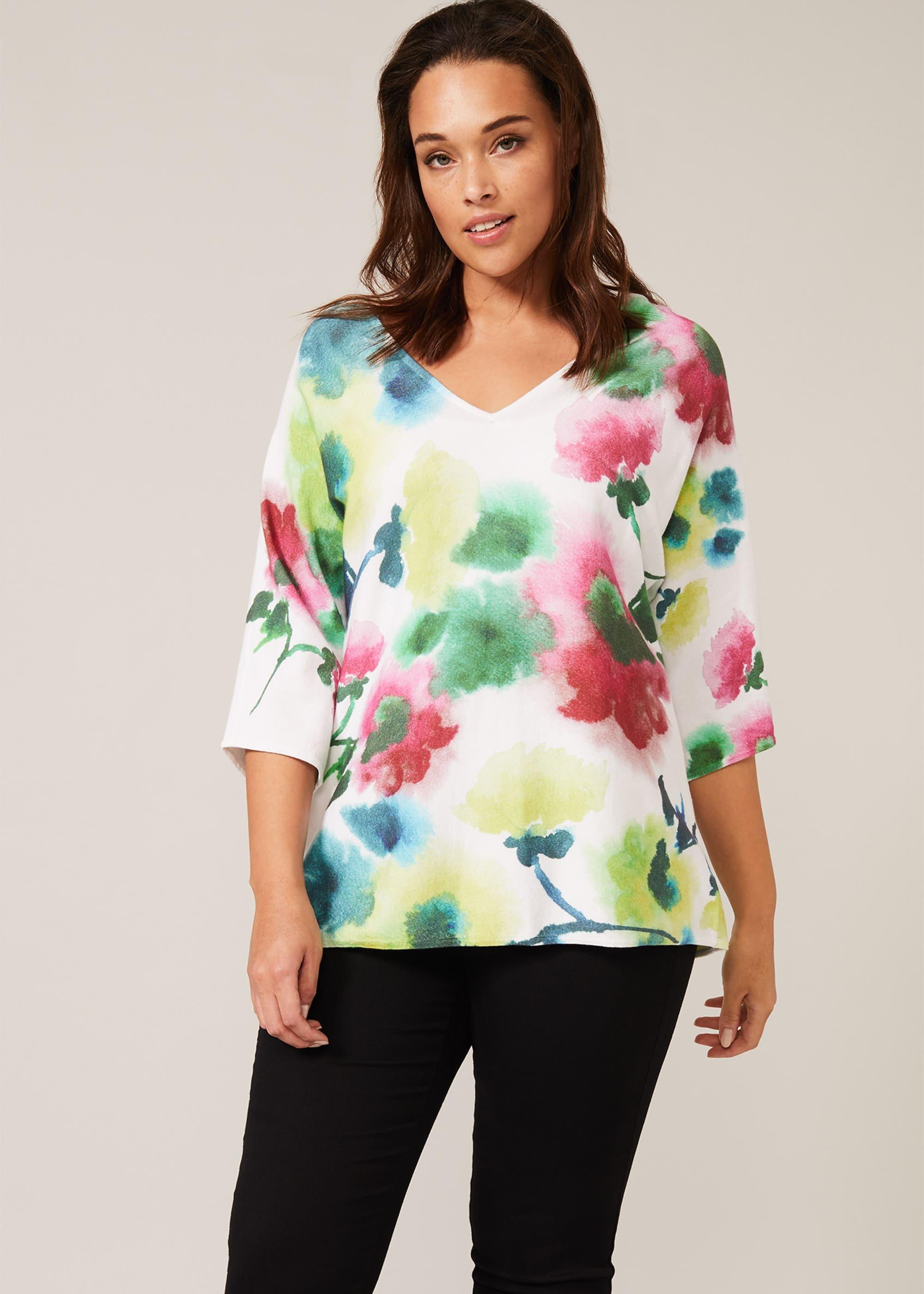 Taze Floral Knit Top