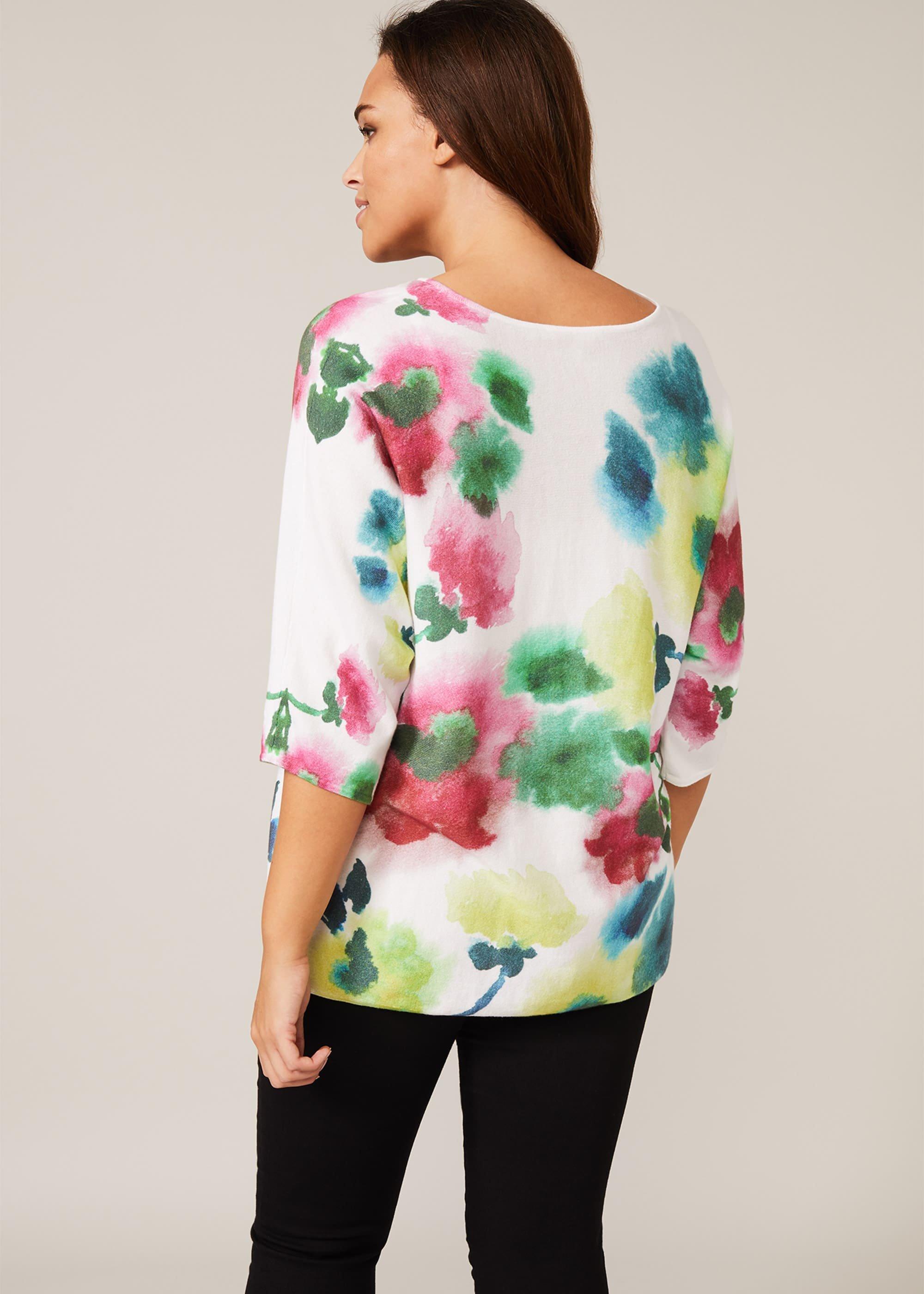 Taze Floral Knit Top