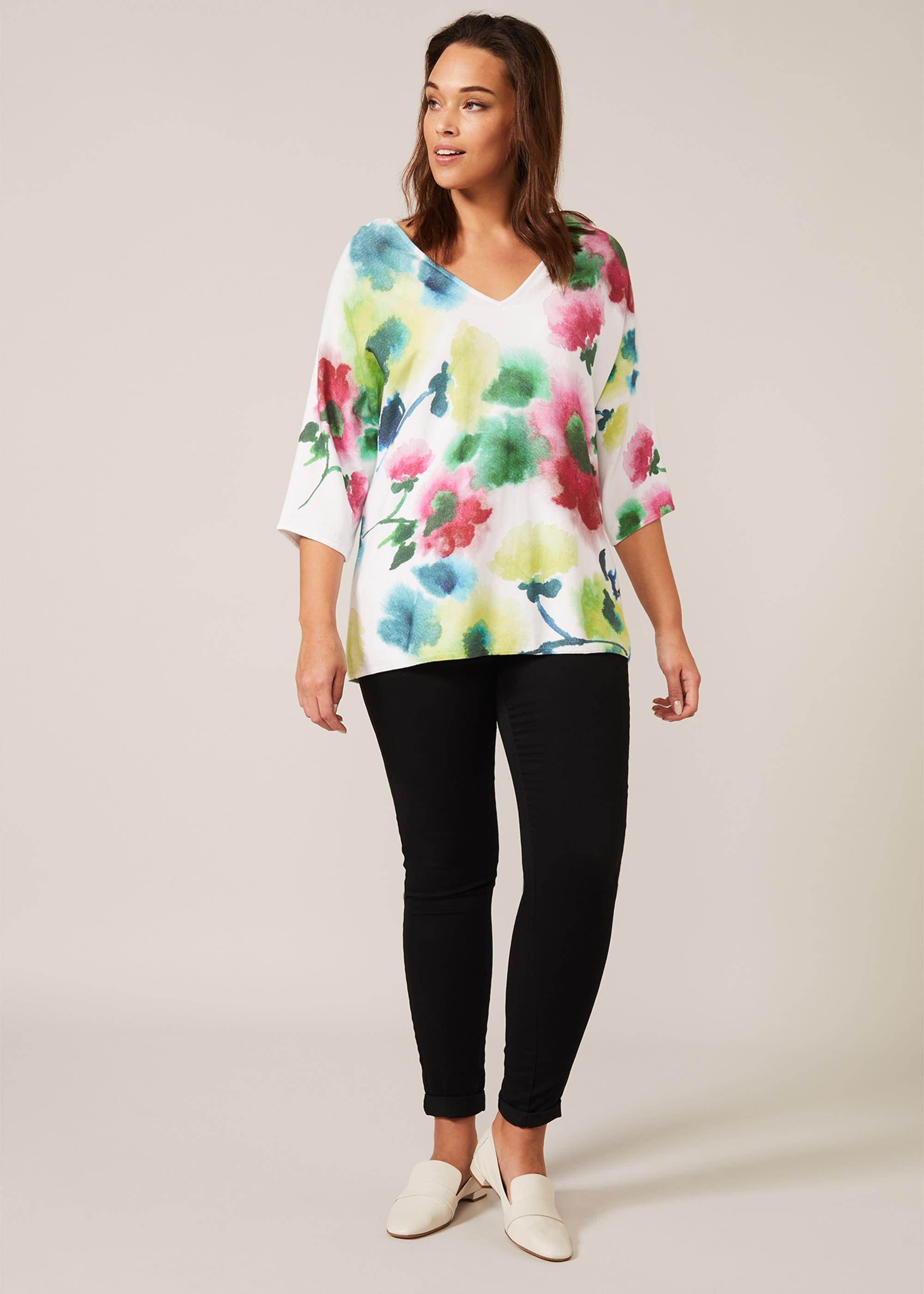 Taze Floral Knit Top