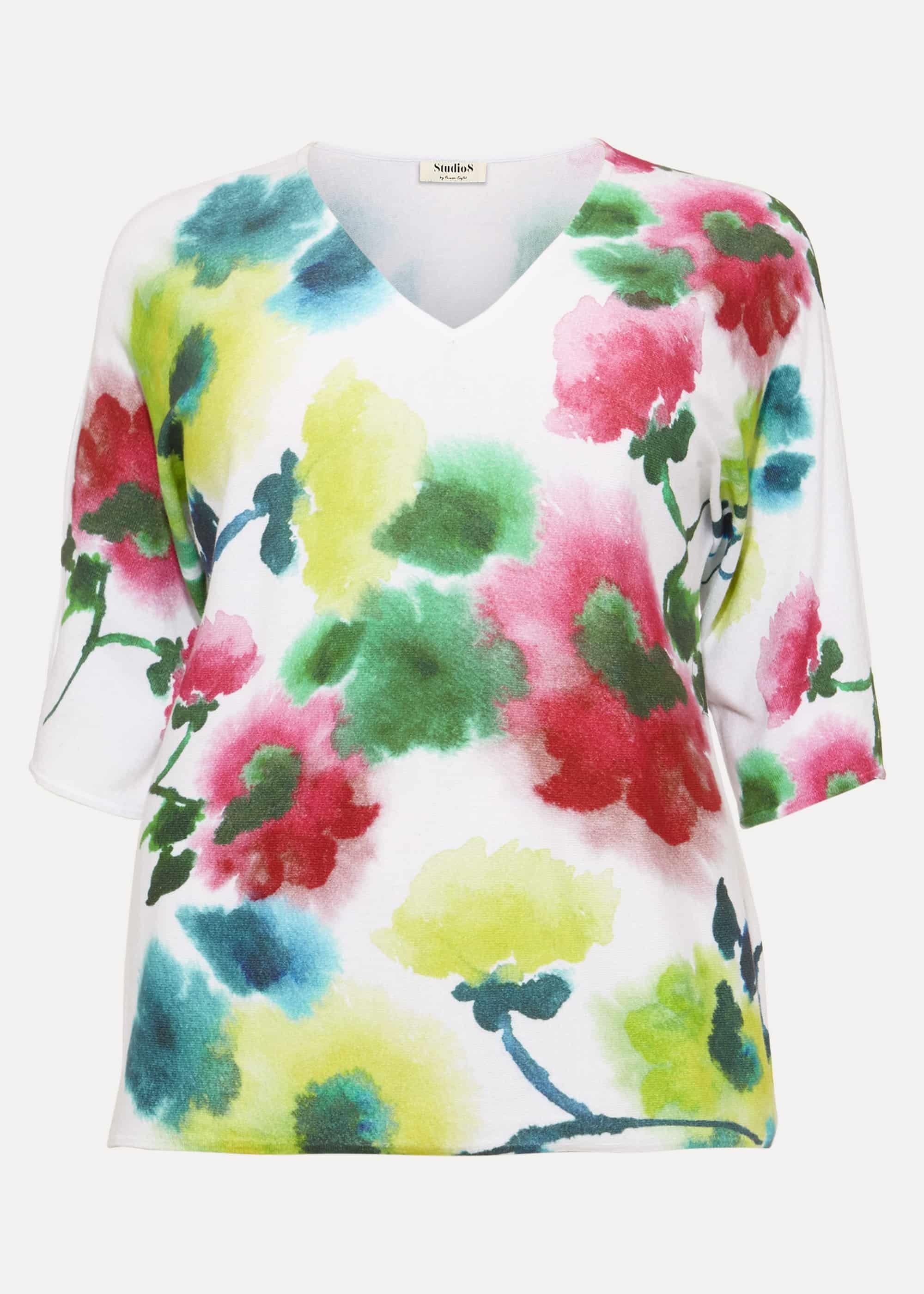 Taze Floral Knit Top