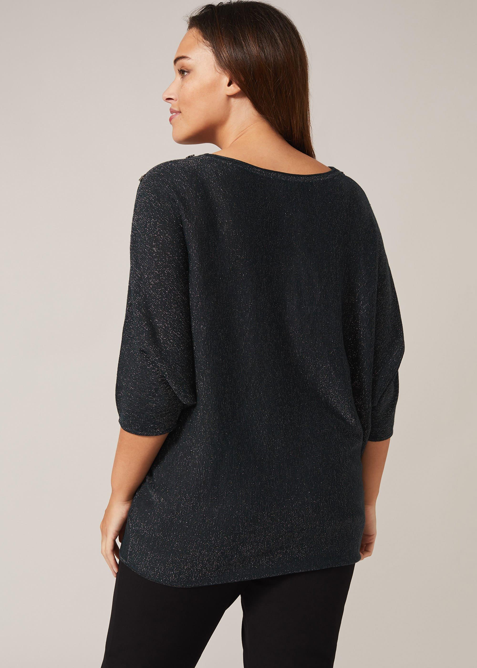 Abigale Star Shimmer Knit Top