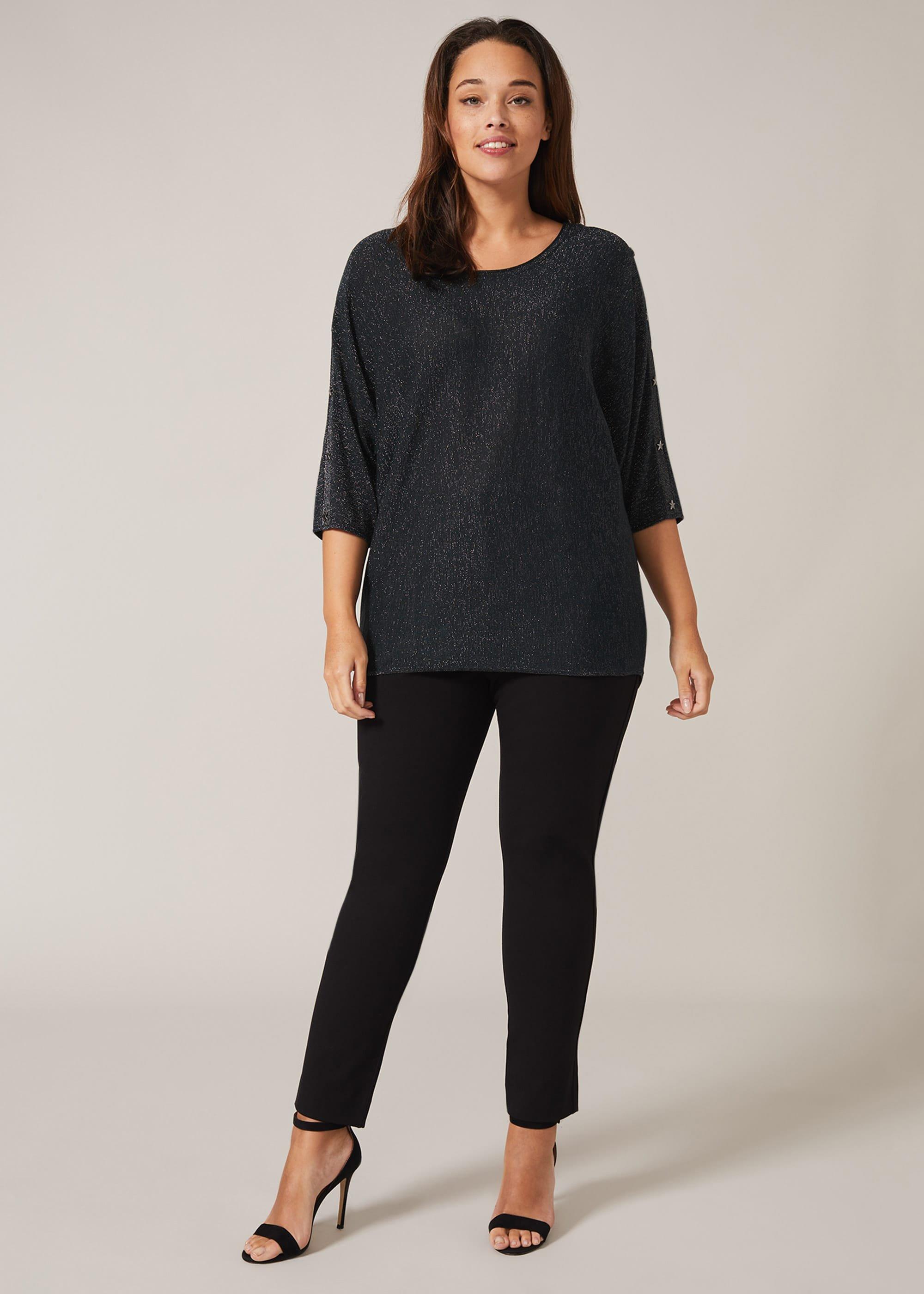 Abigale Star Shimmer Knit Top