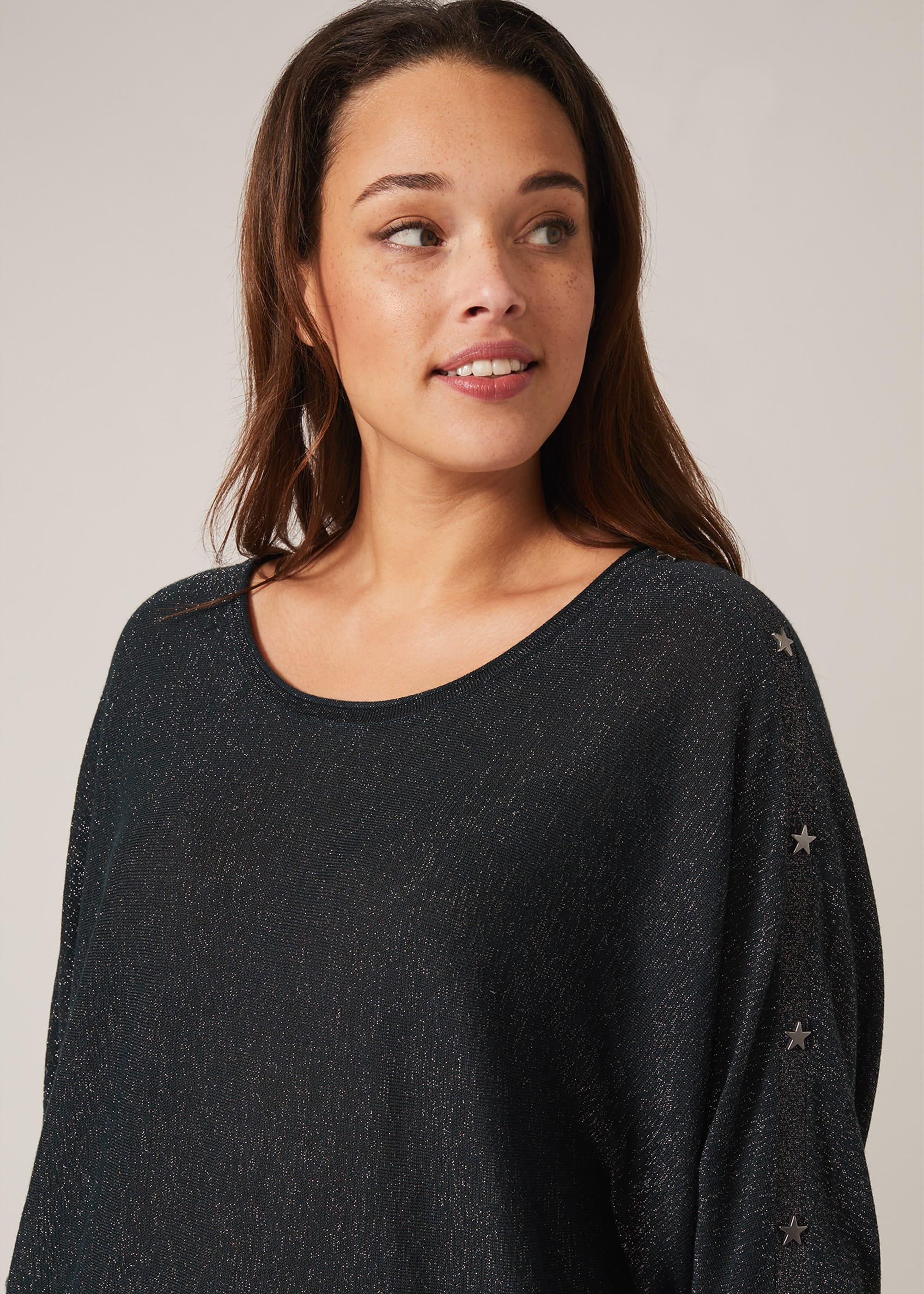 Abigale Star Shimmer Knit Top