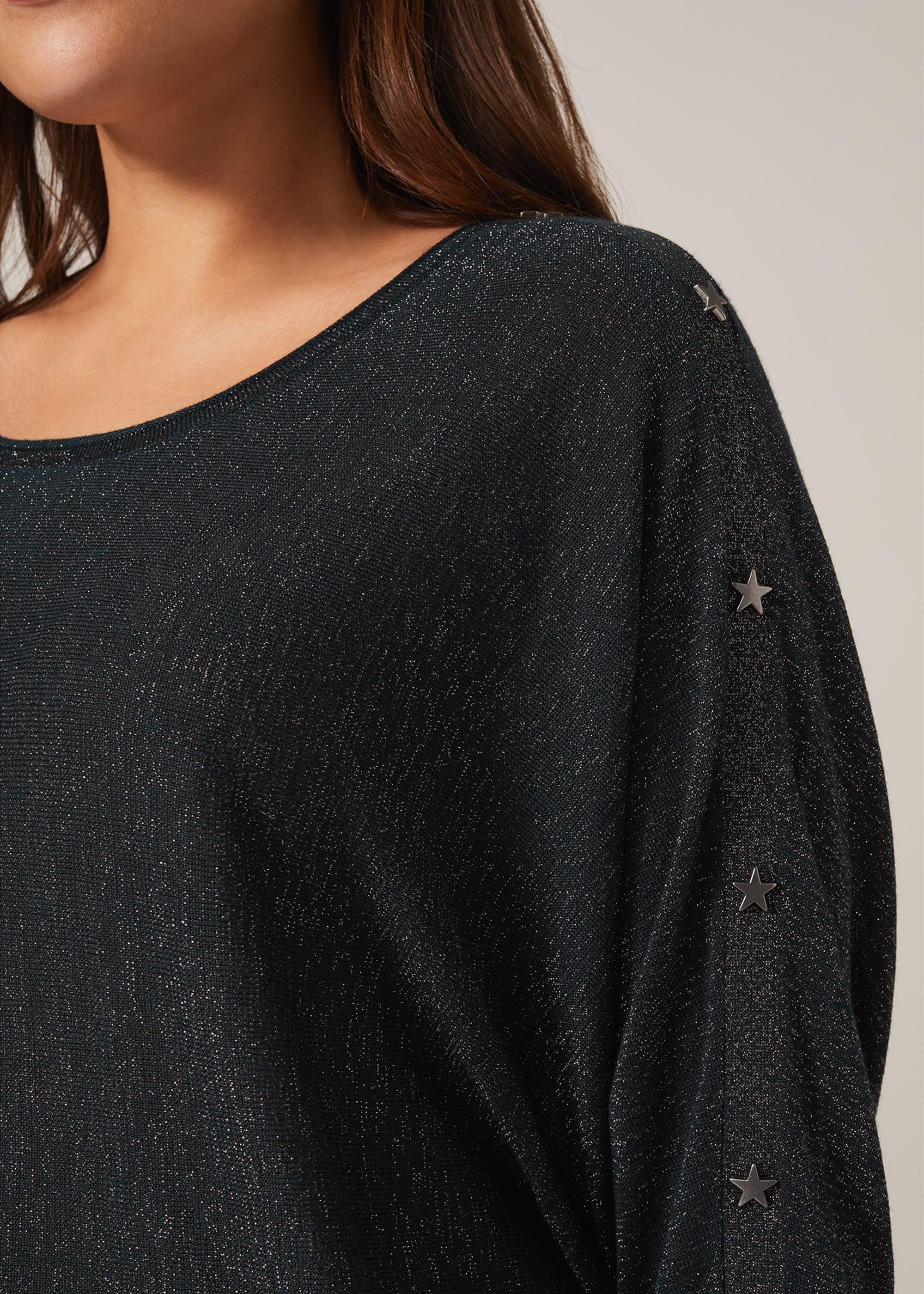 Abigale Star Shimmer Knit Top