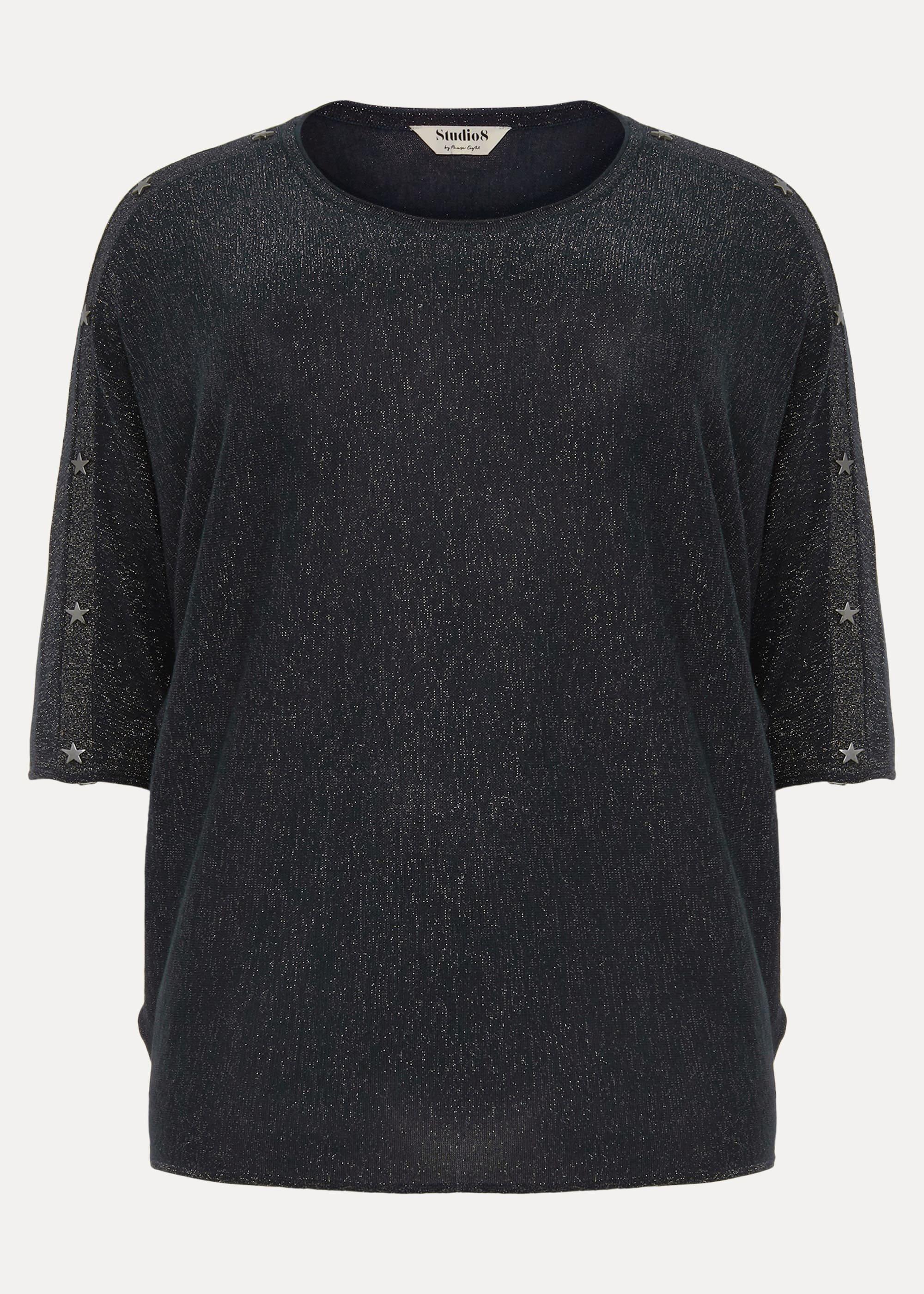 Abigale Star Shimmer Knit Top