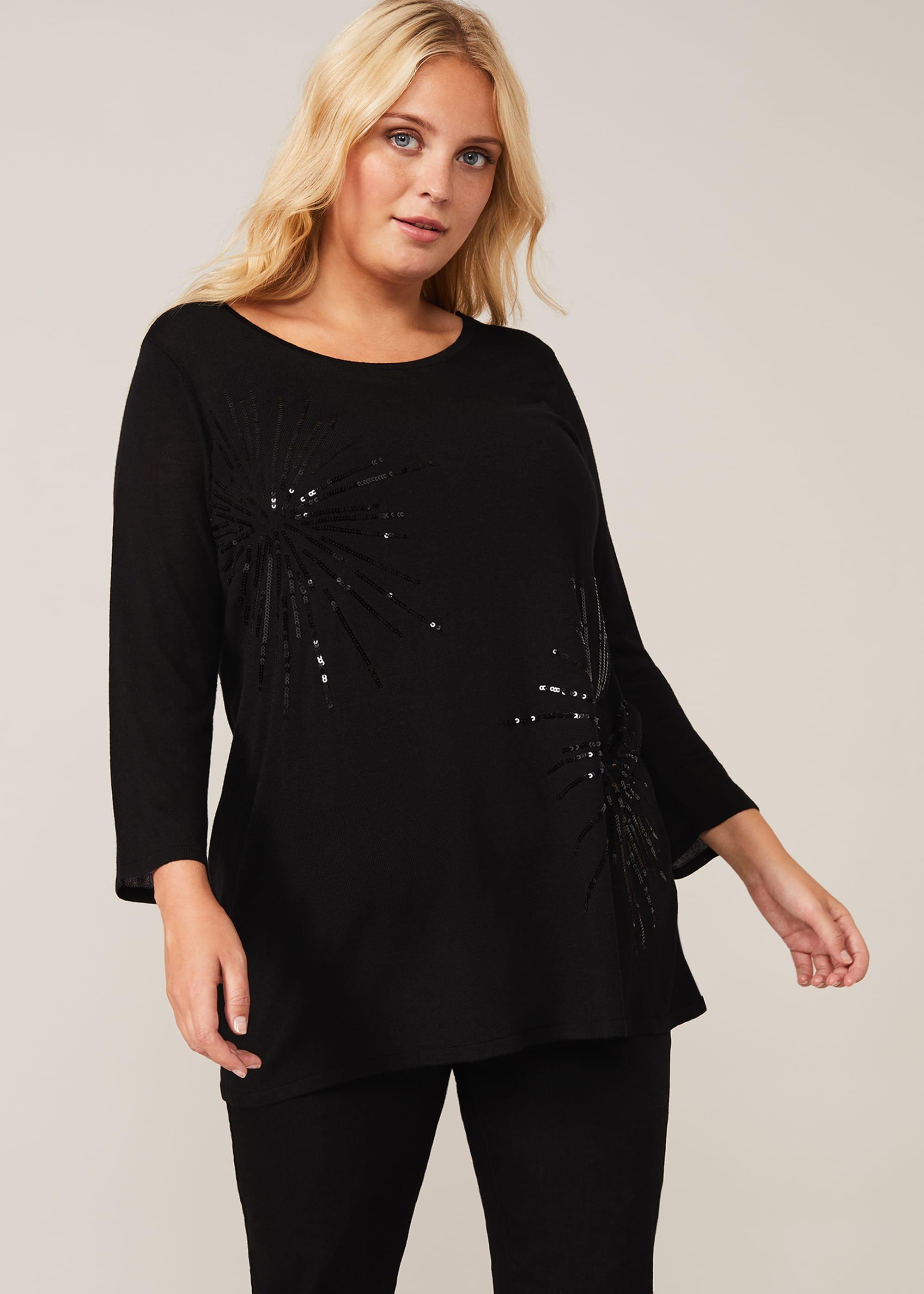 Starburst Sequin Knit Jumper