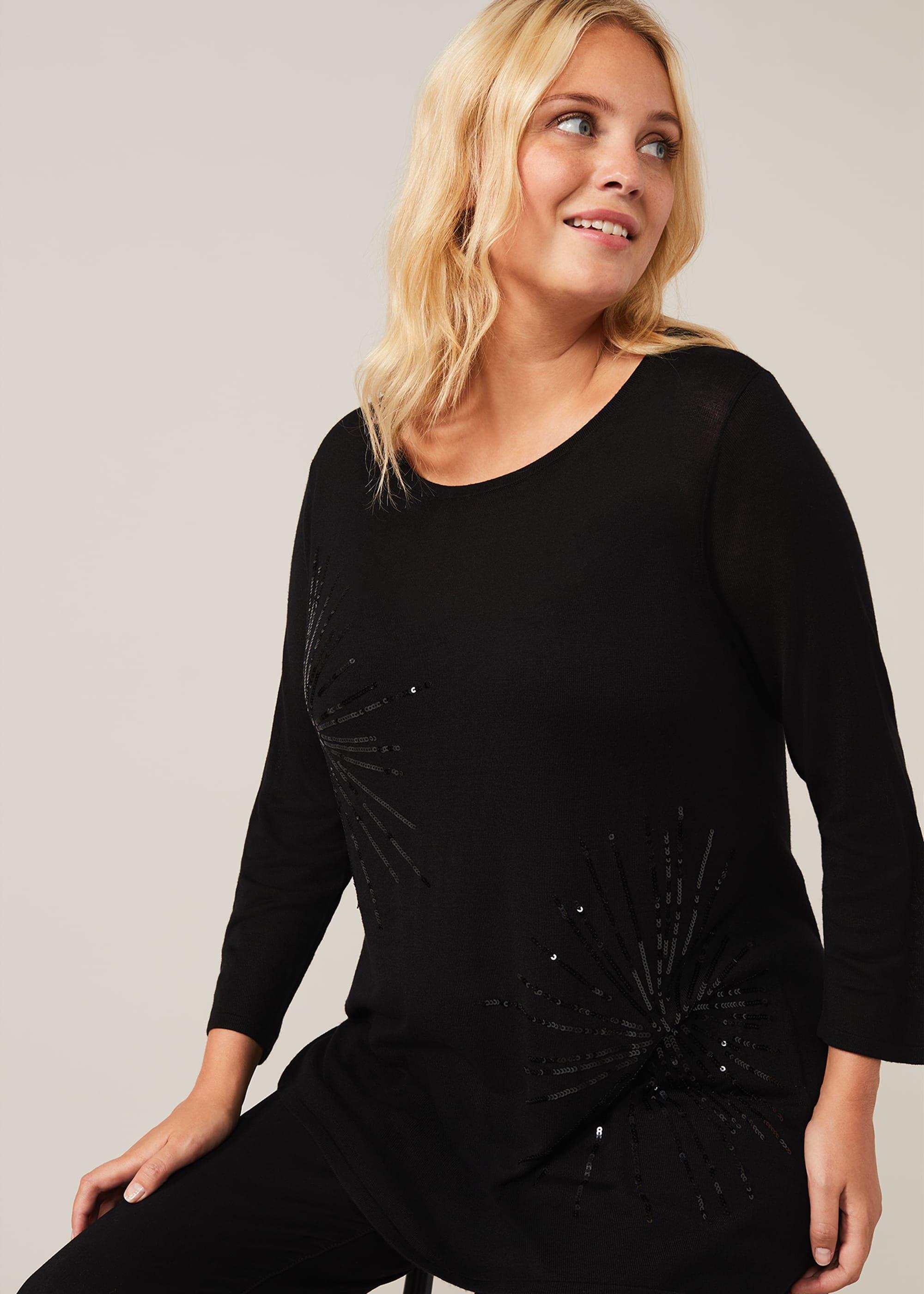 Starburst Sequin Knit Jumper