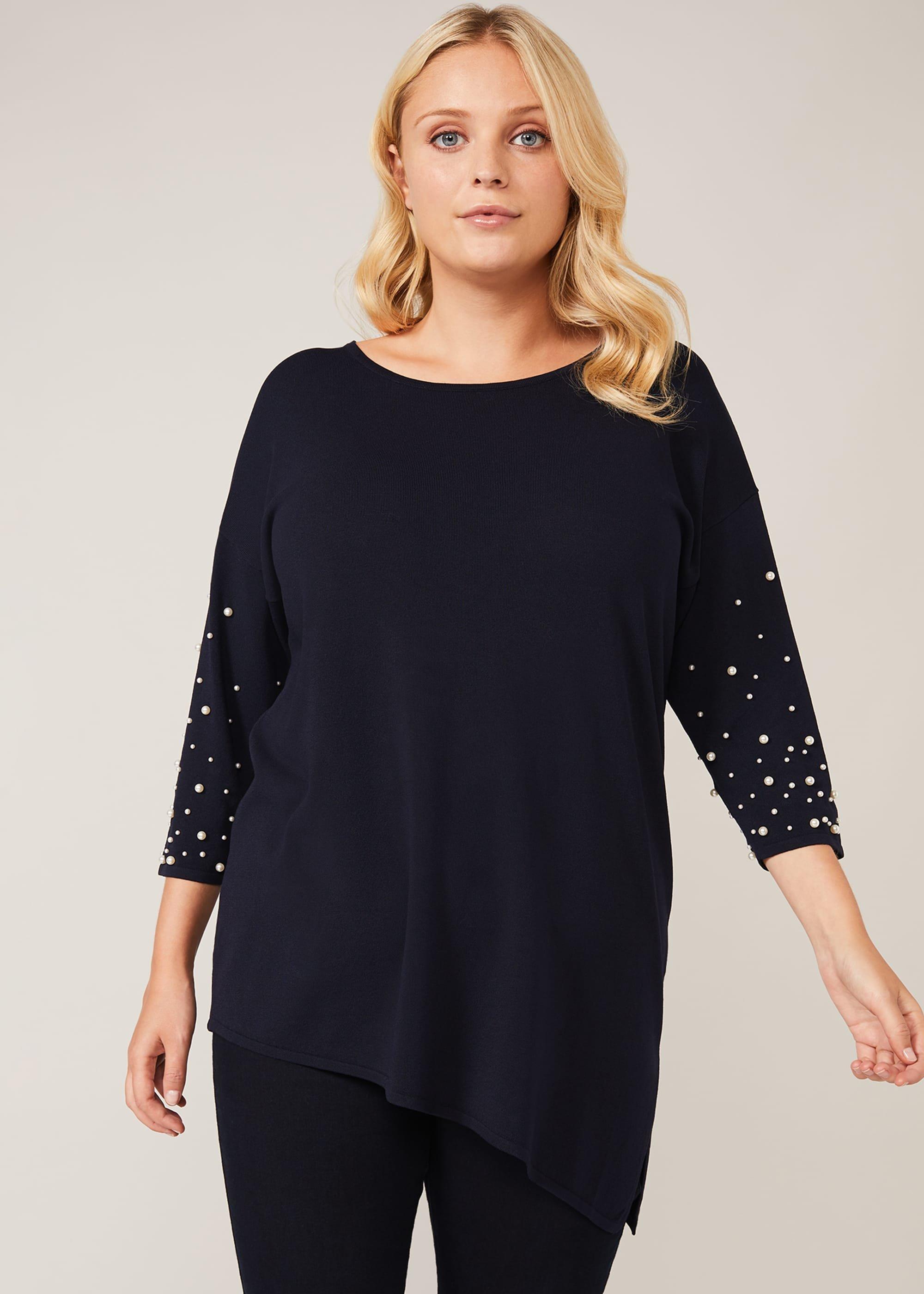 Judith Pearl Embellished Knit Top