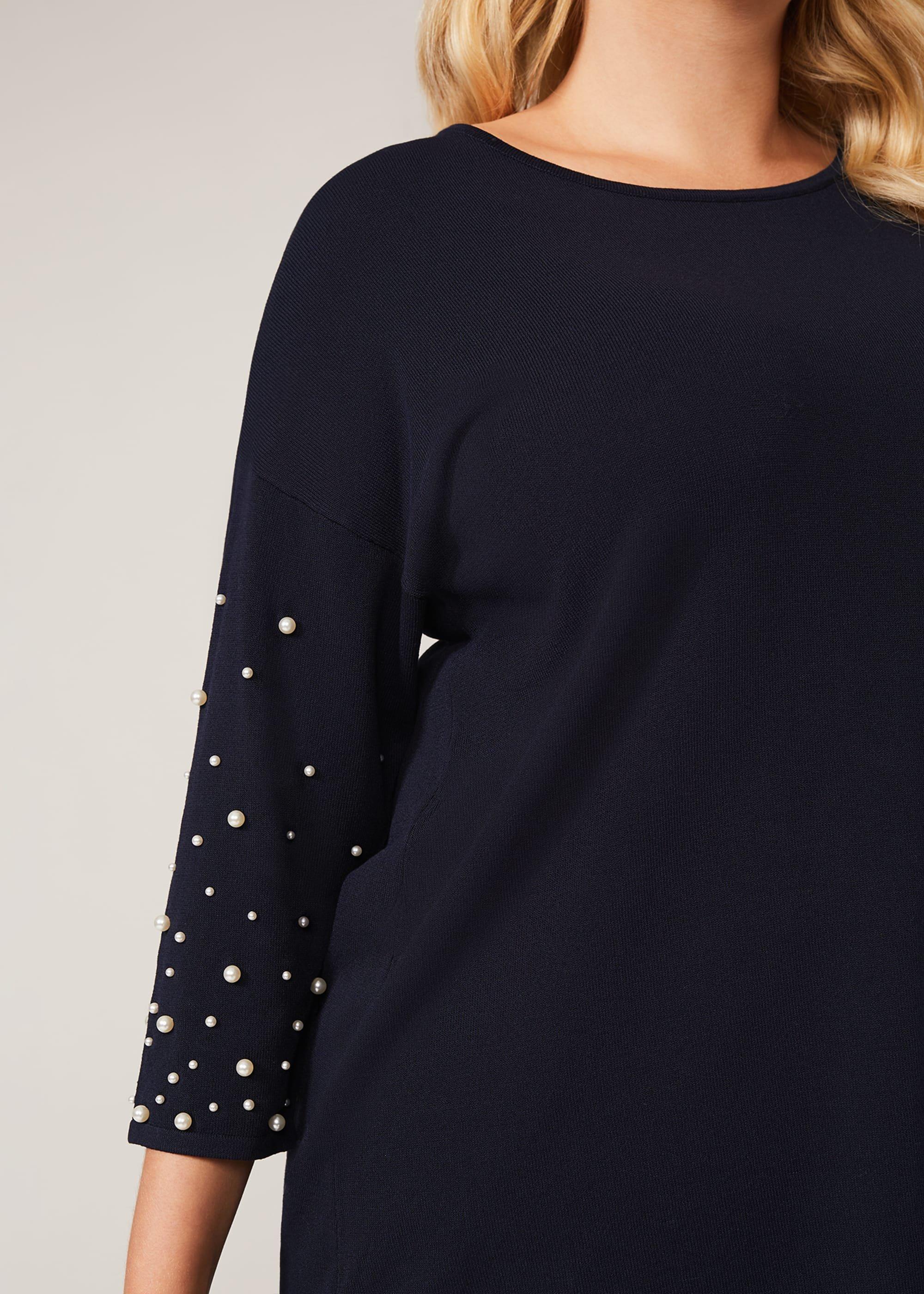 Judith Pearl Embellished Knit Top