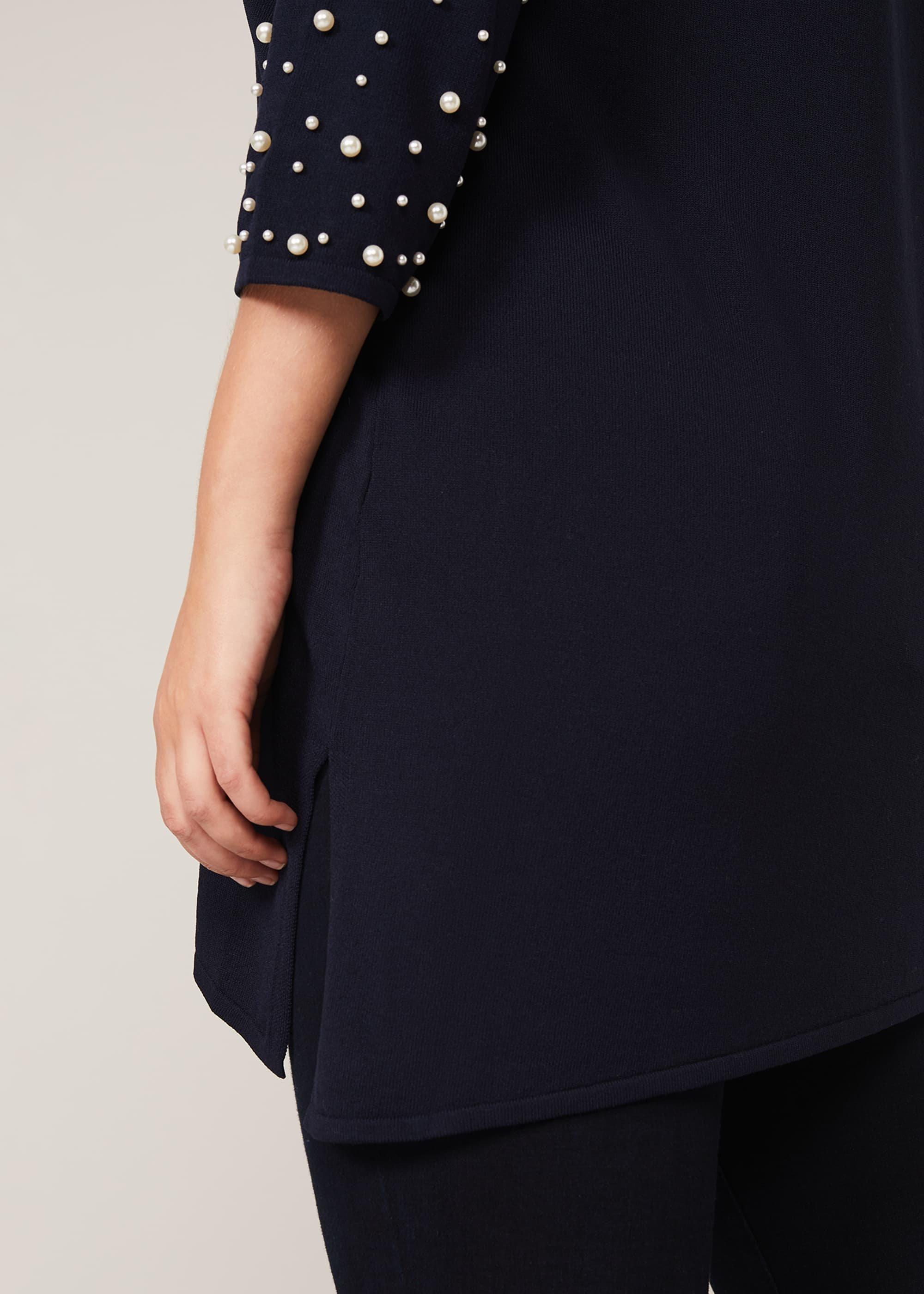 Judith Pearl Embellished Knit Top
