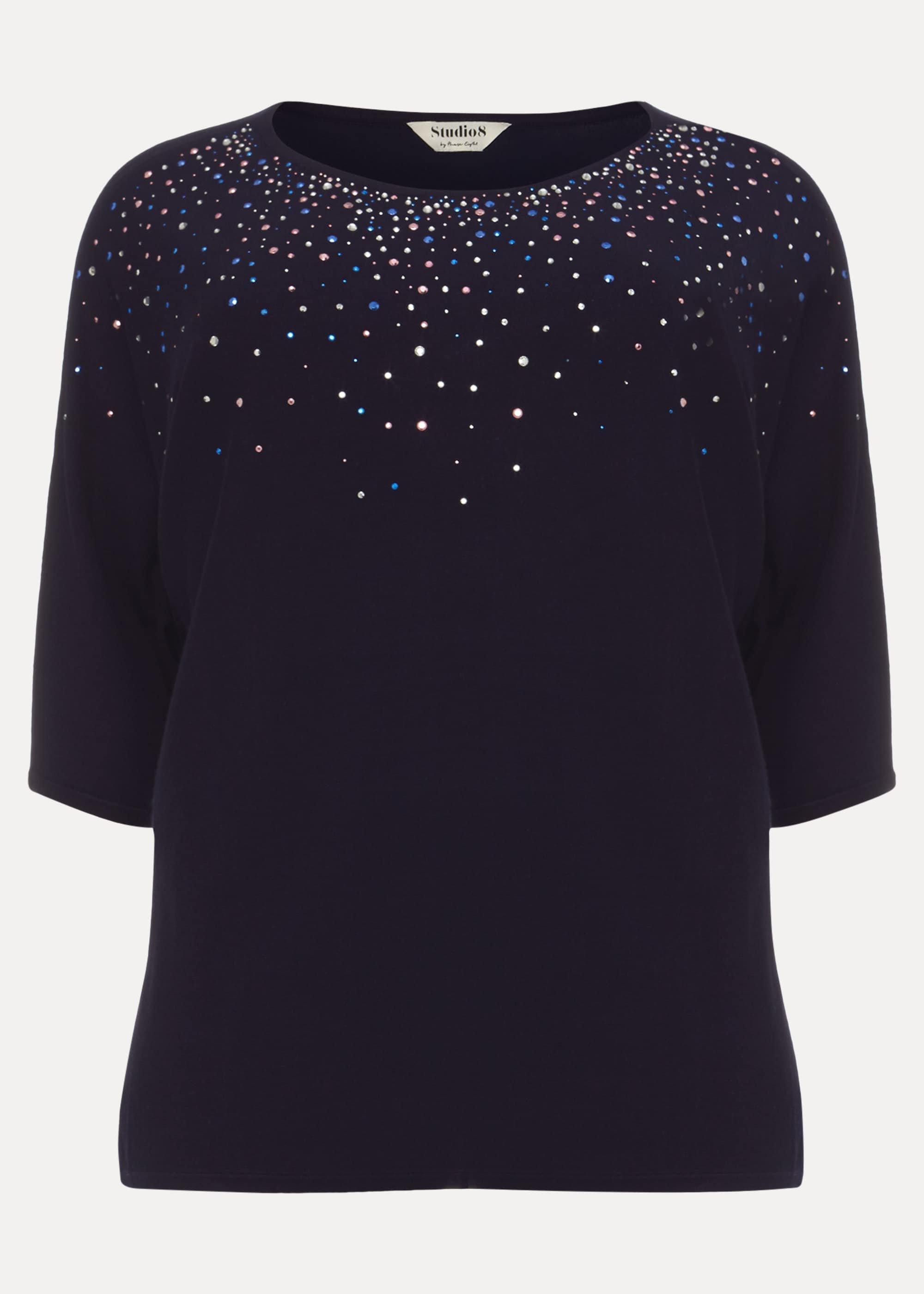 Nora Embellished Knit Top