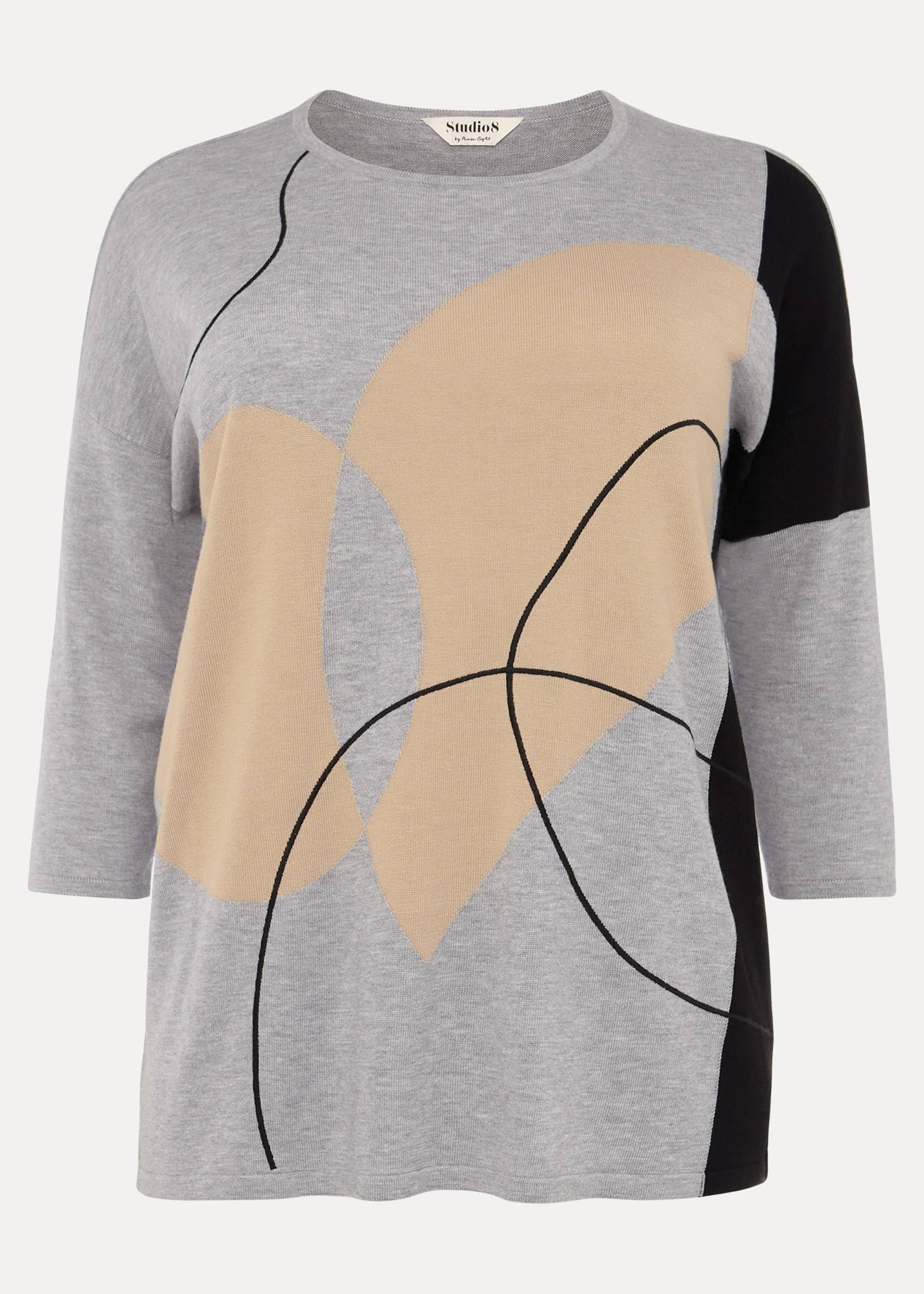 Francis Abstract Print Knit Jumper