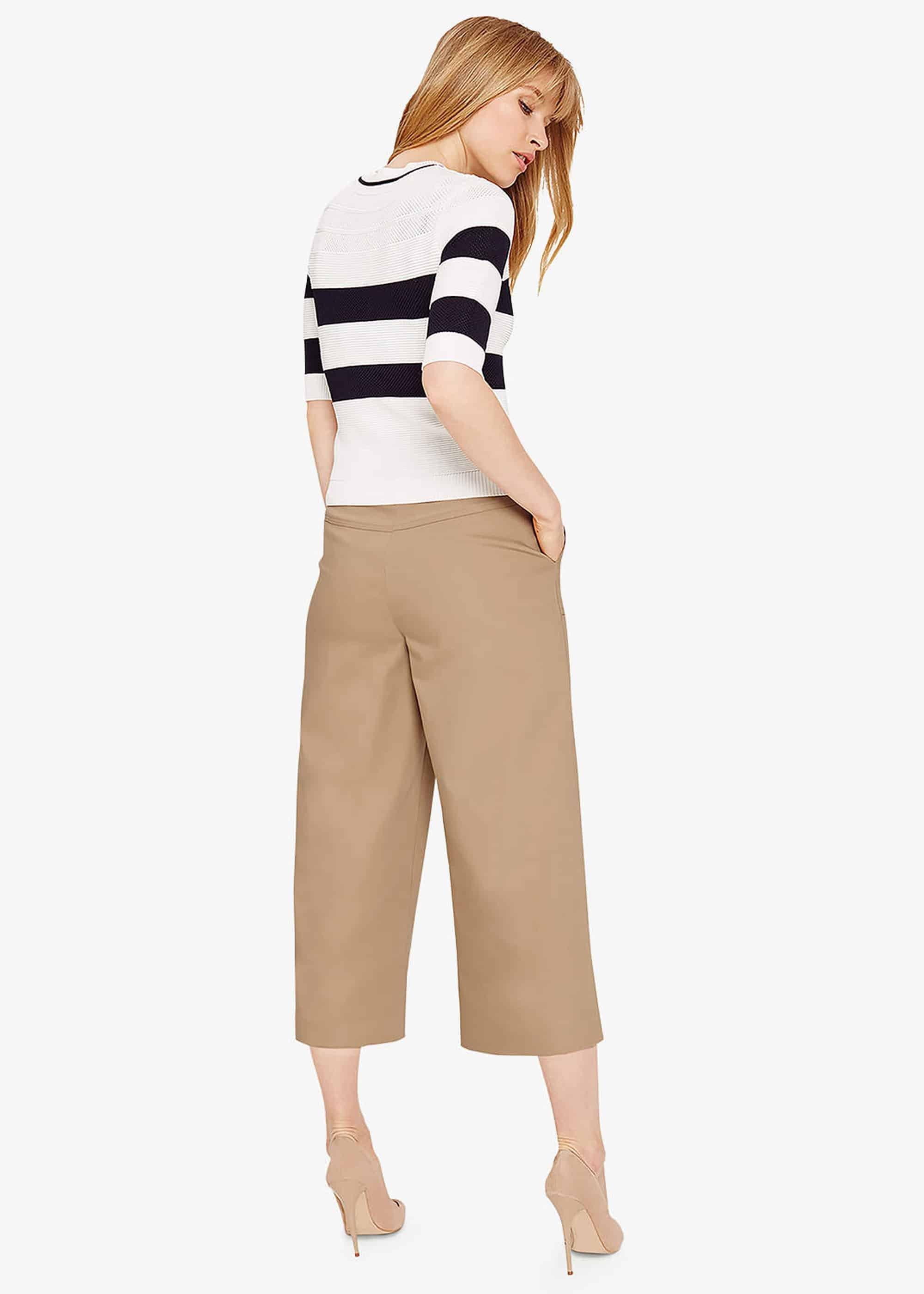 Selena Stripe Pointelle Knitted Jumper