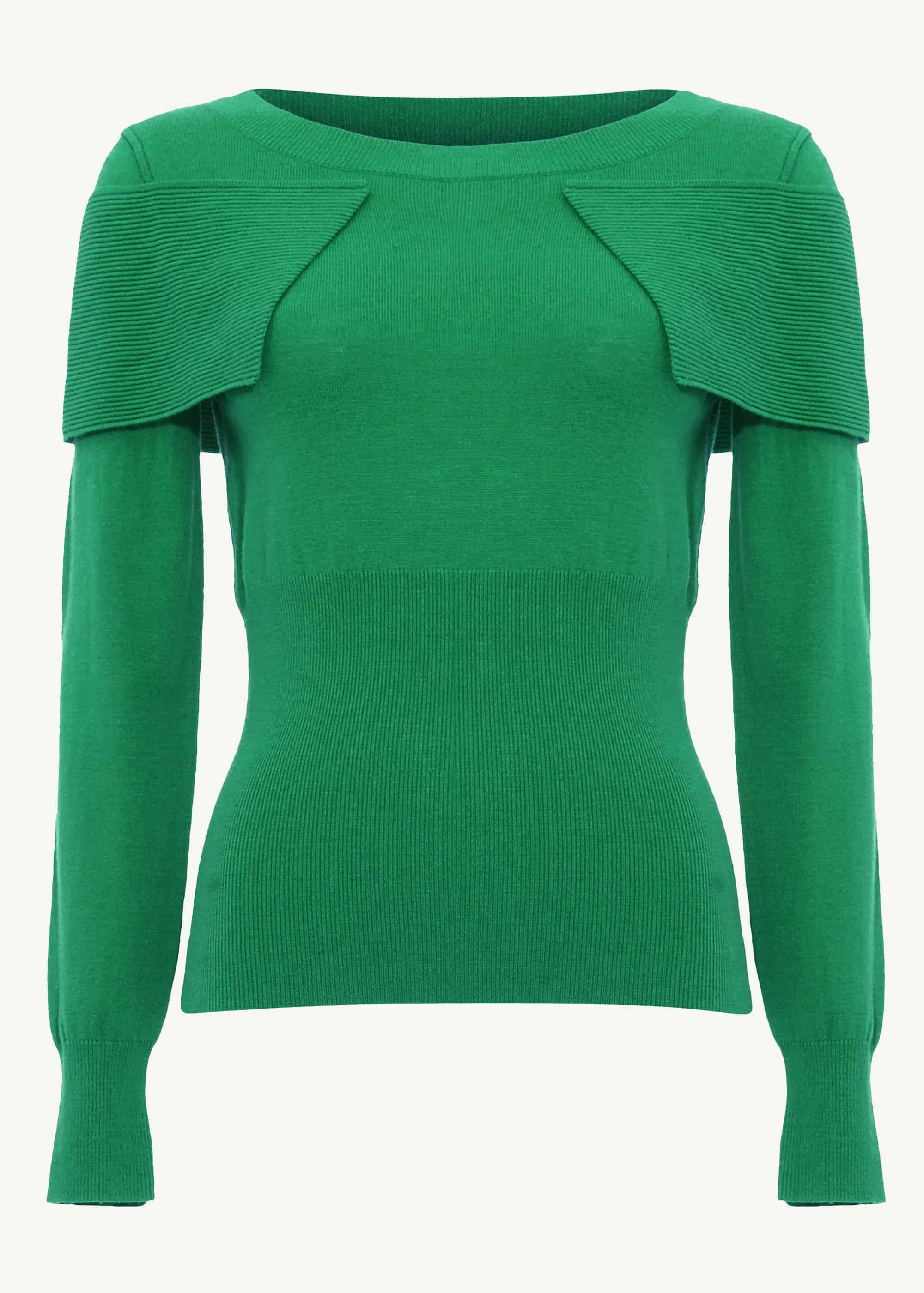 Agnes Fold Over Knitted Jumper