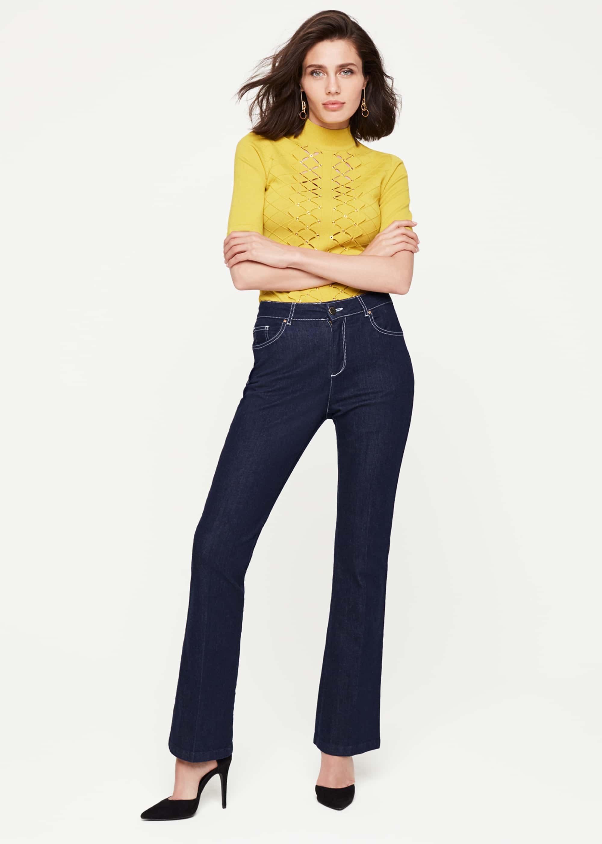 Leona Eyelet Detail Knitted Top