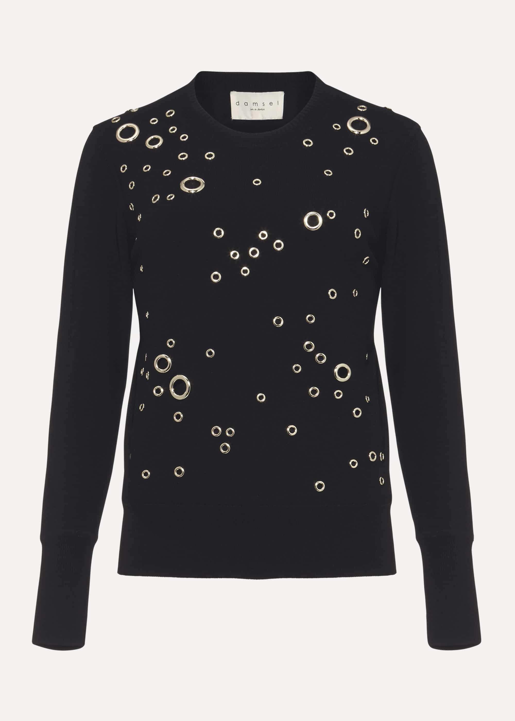 Rina Eyelet Knit Jumper