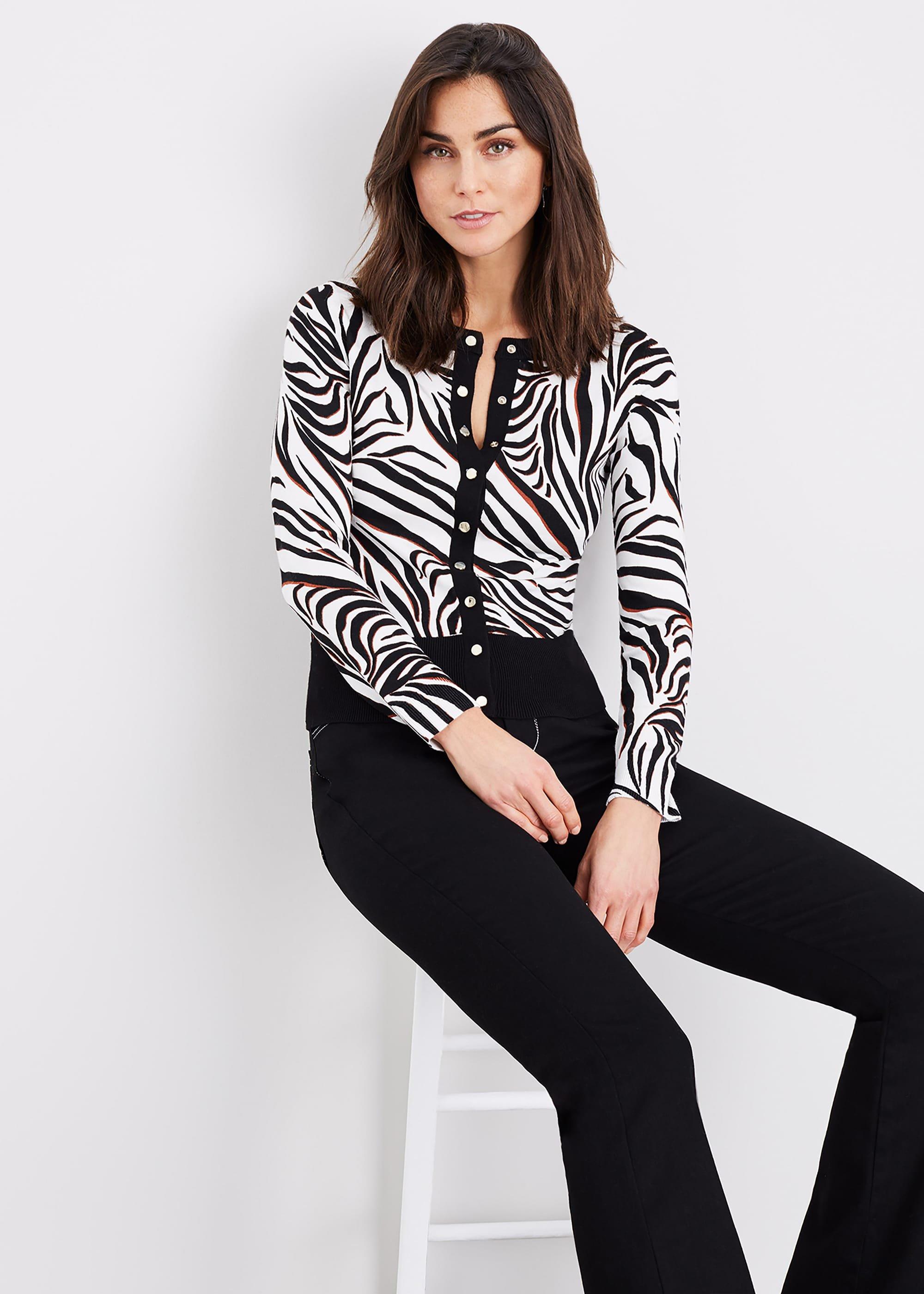 Desi Zebra Cardigan