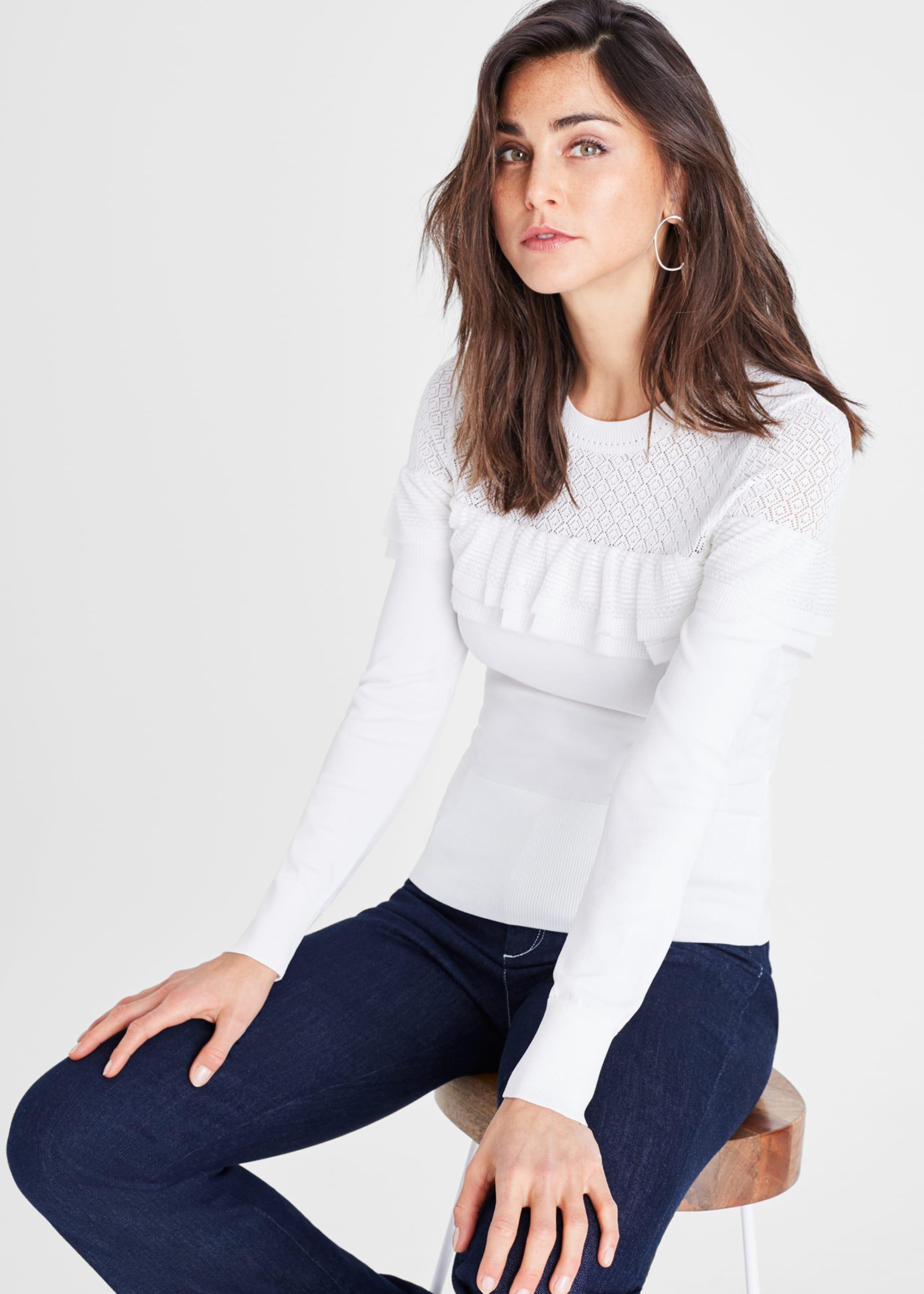 Hefina Frill Knit Jumper