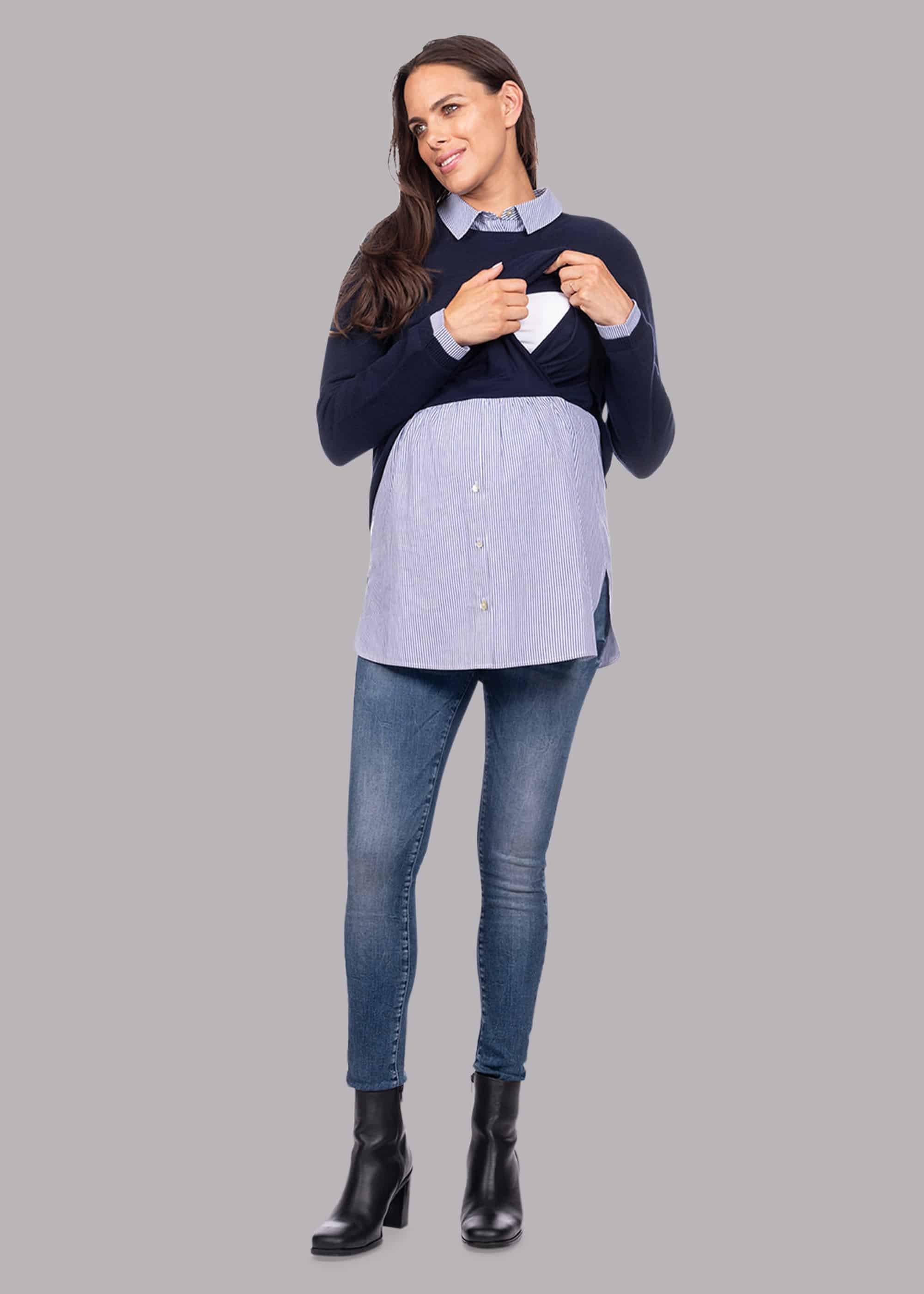 Emily Maternity Layered Nursing Jumper