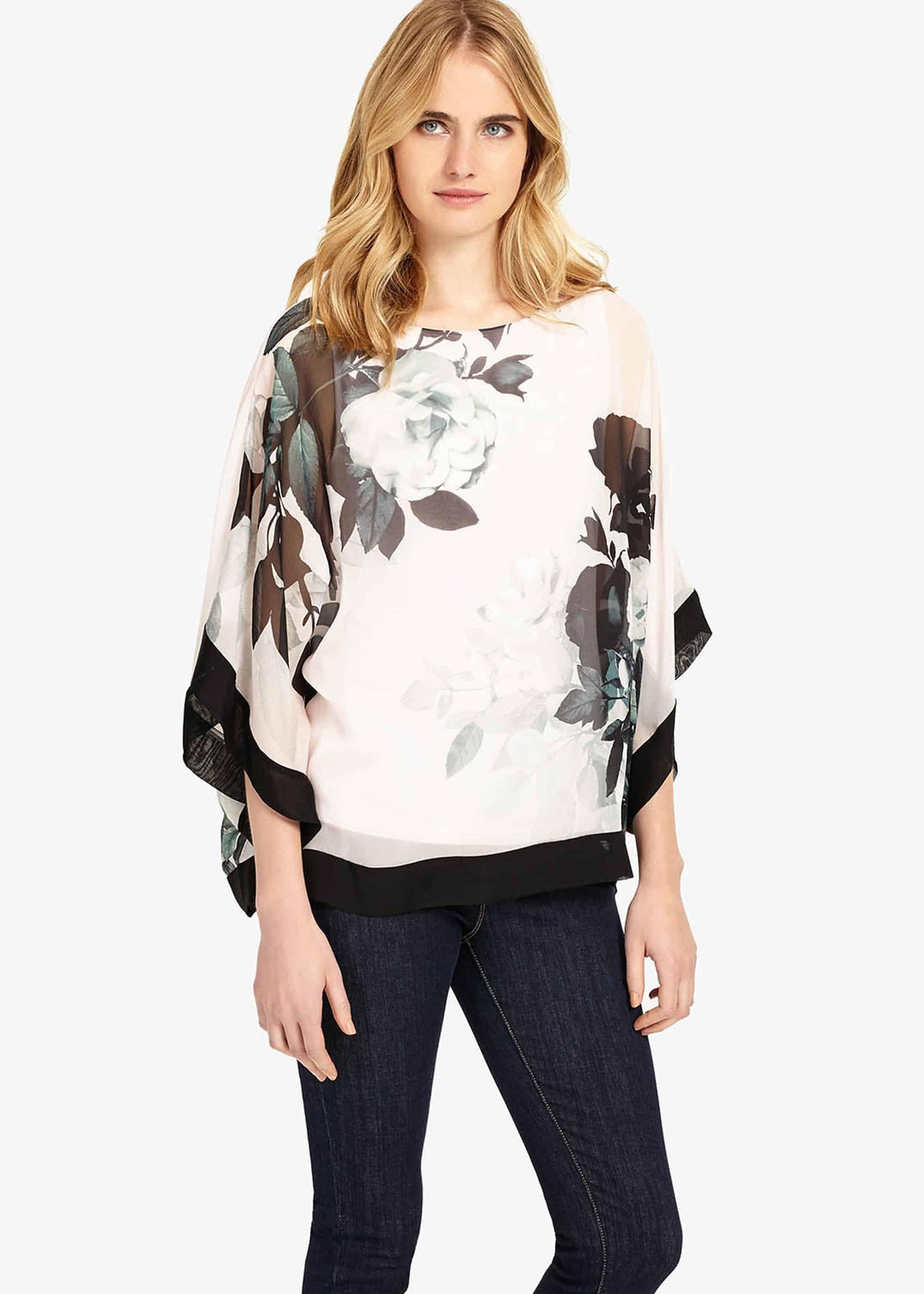 Anabelle Print Silk Blouse