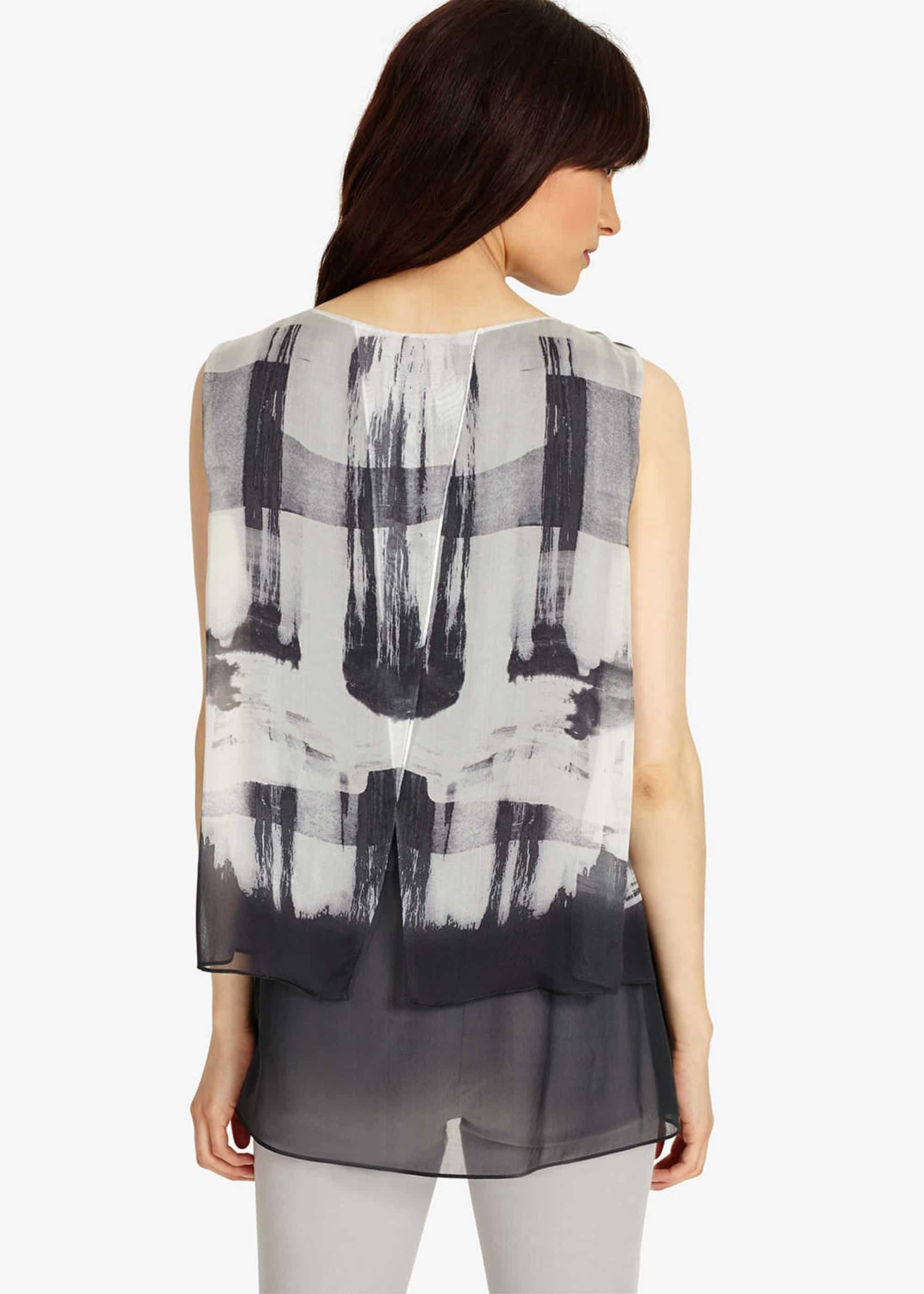 Martyna Print Silk Blouse