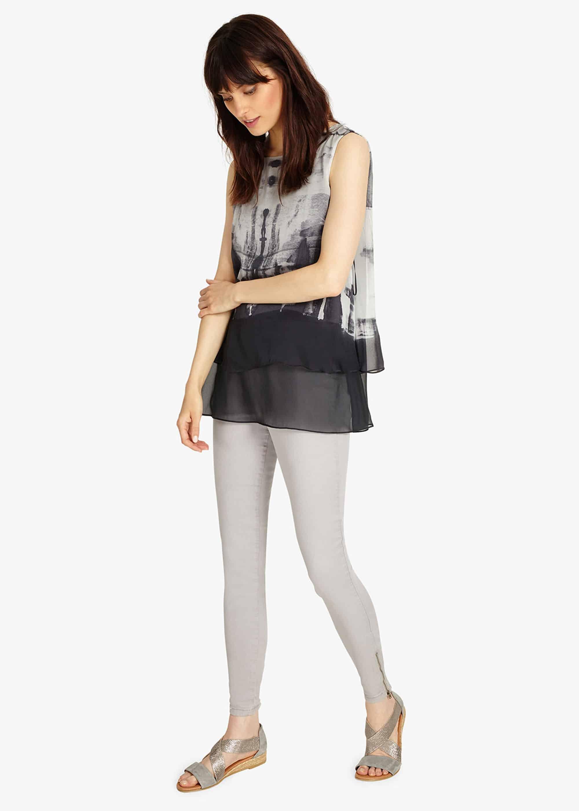Martyna Print Silk Blouse