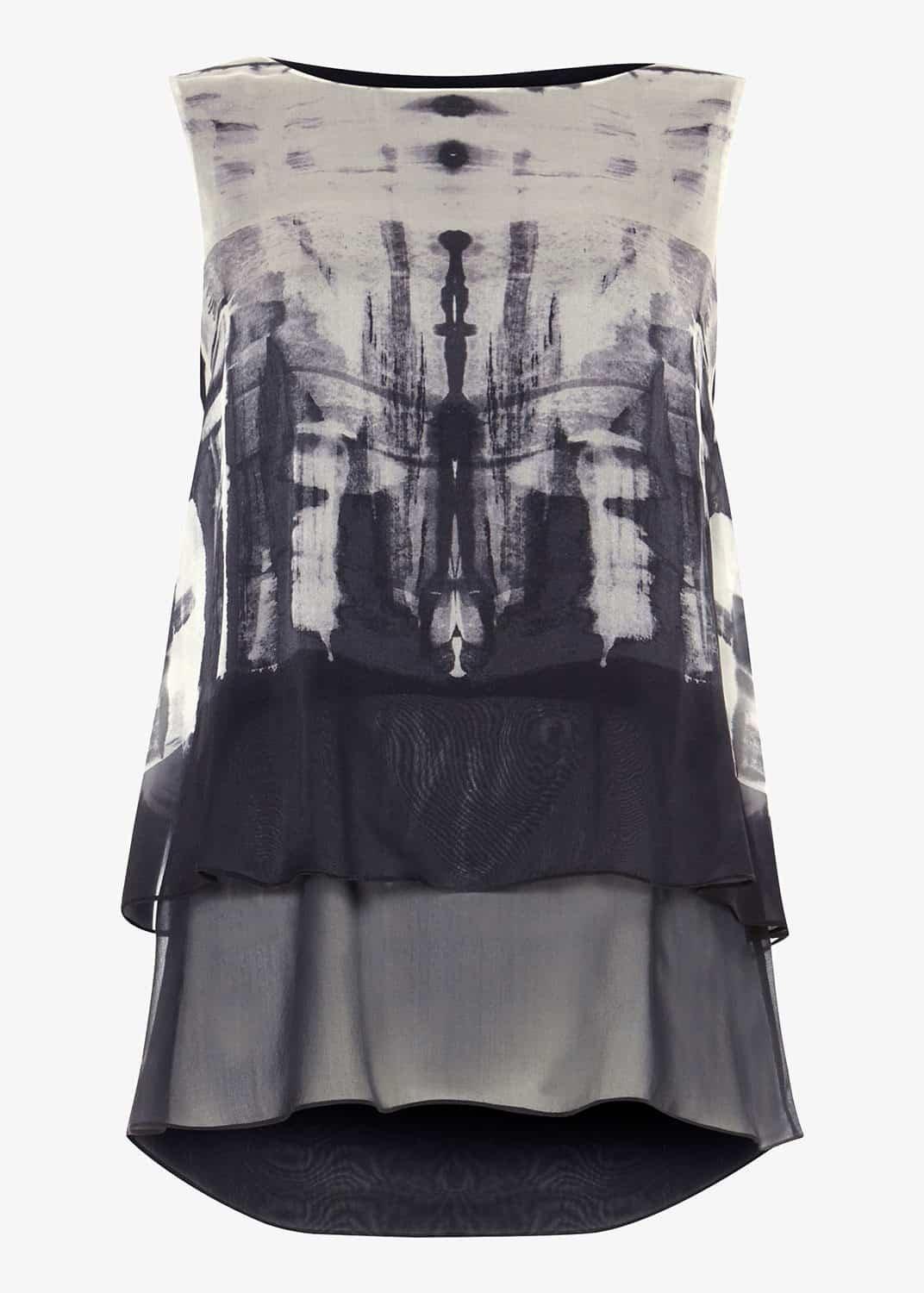 Martyna Print Silk Blouse