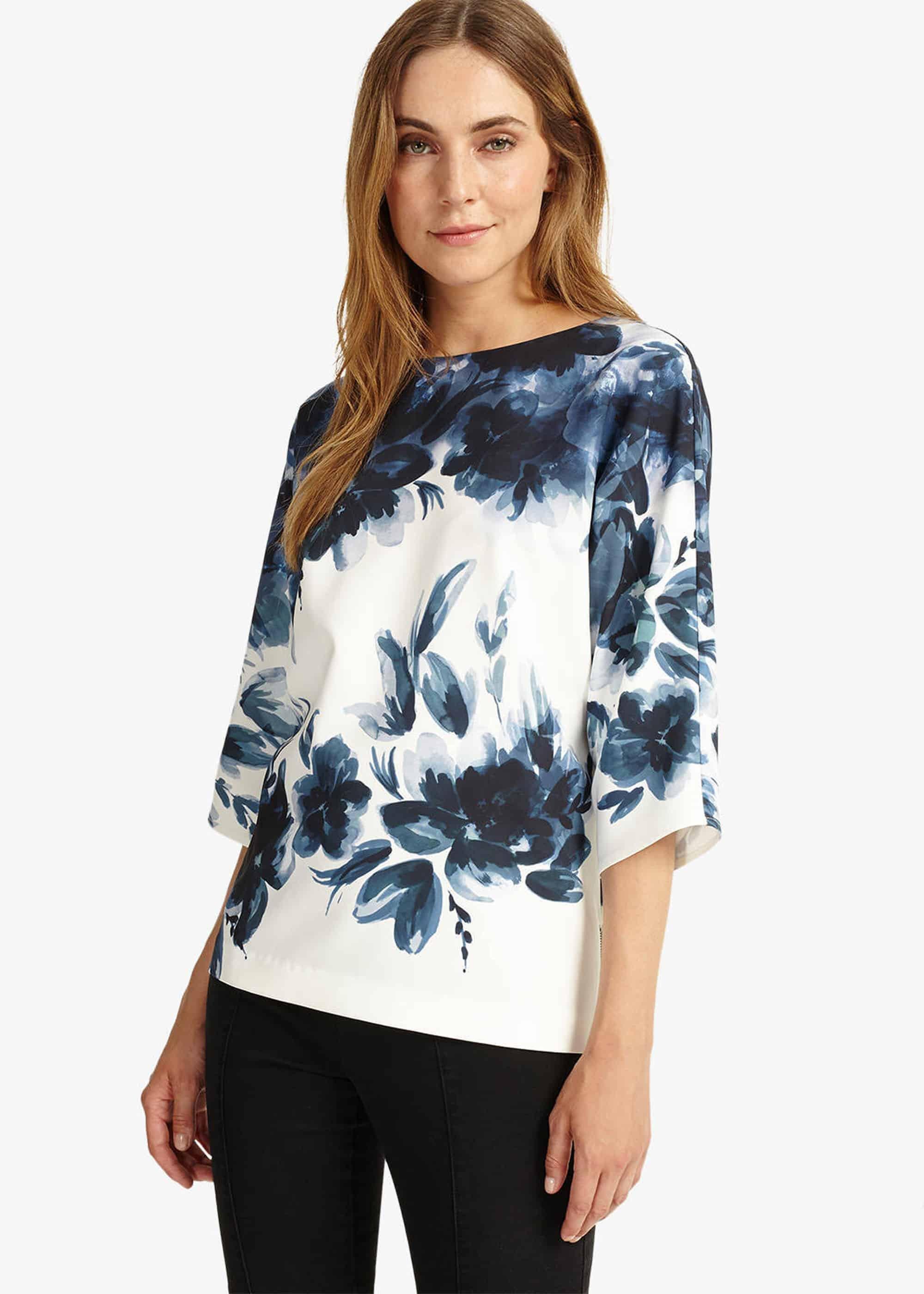 Winter Garden Floral Blouse