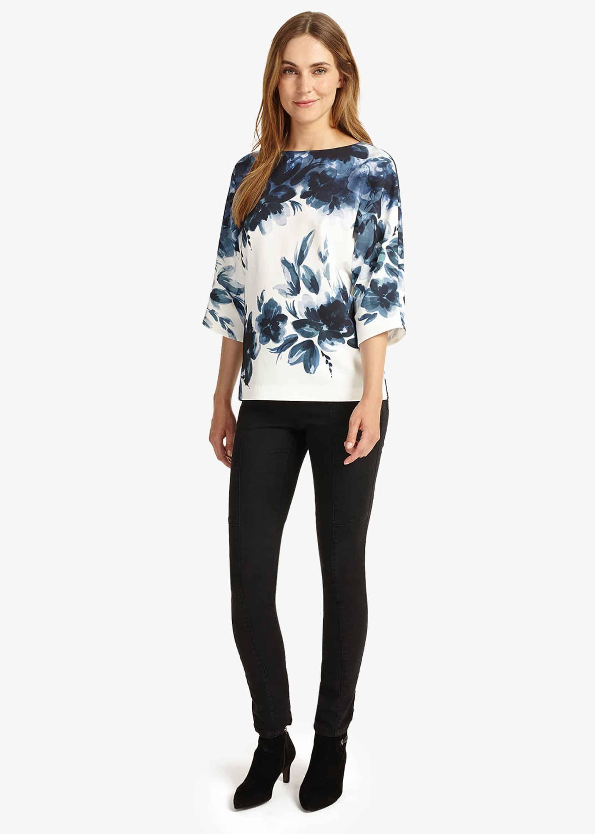 Winter Garden Floral Blouse