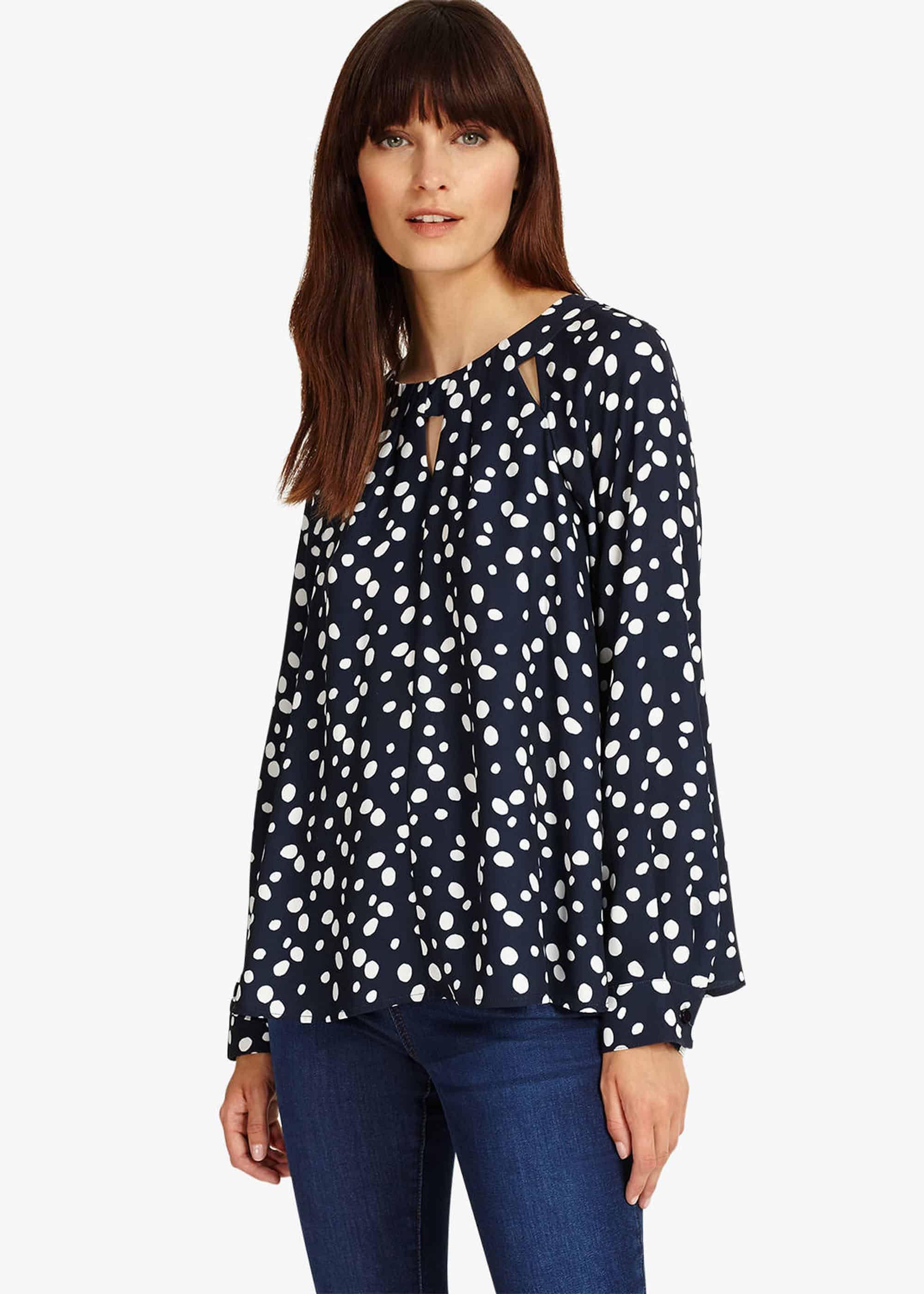 Marilyn Spot Cutwork Blouse
