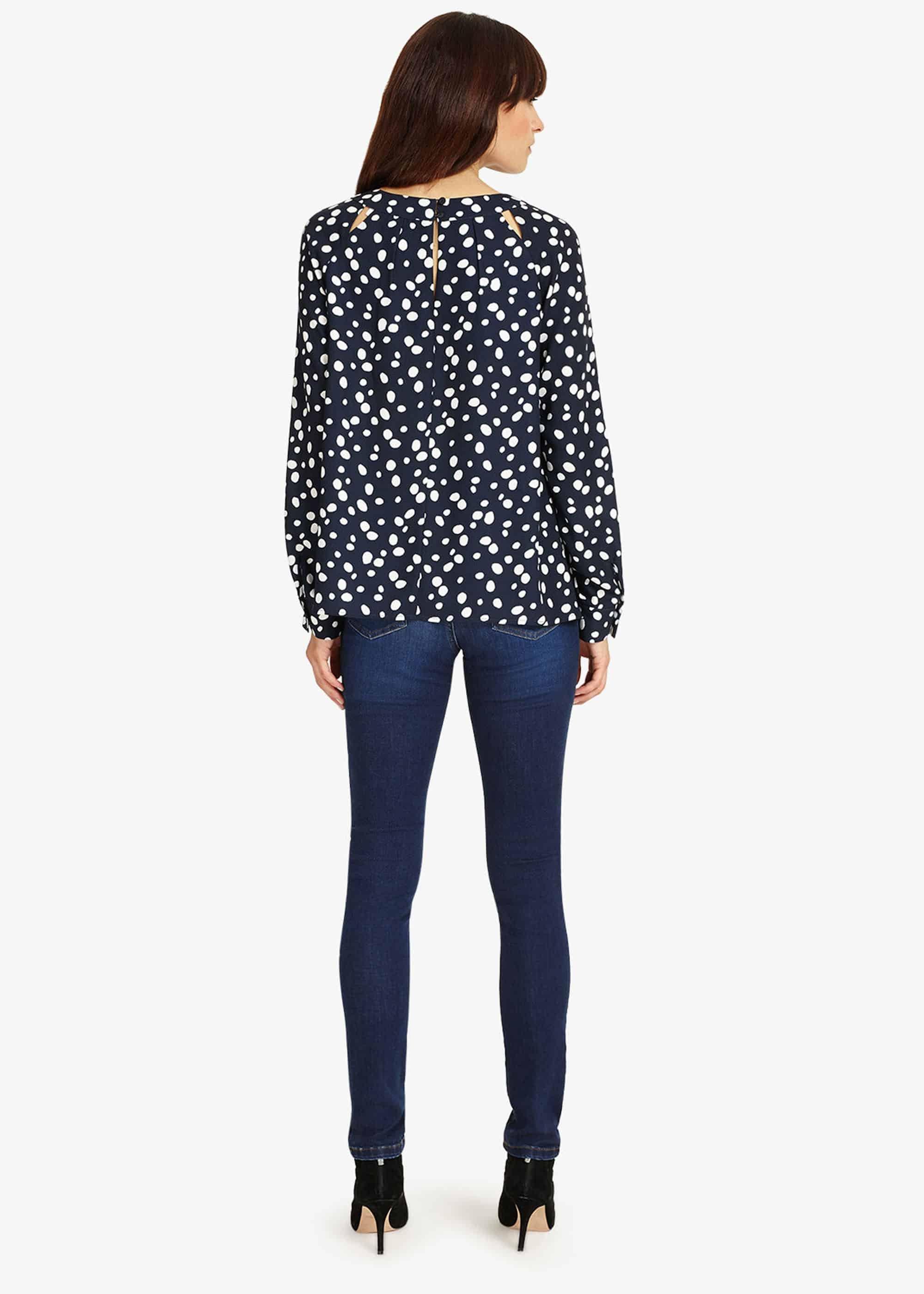 Marilyn Spot Cutwork Blouse