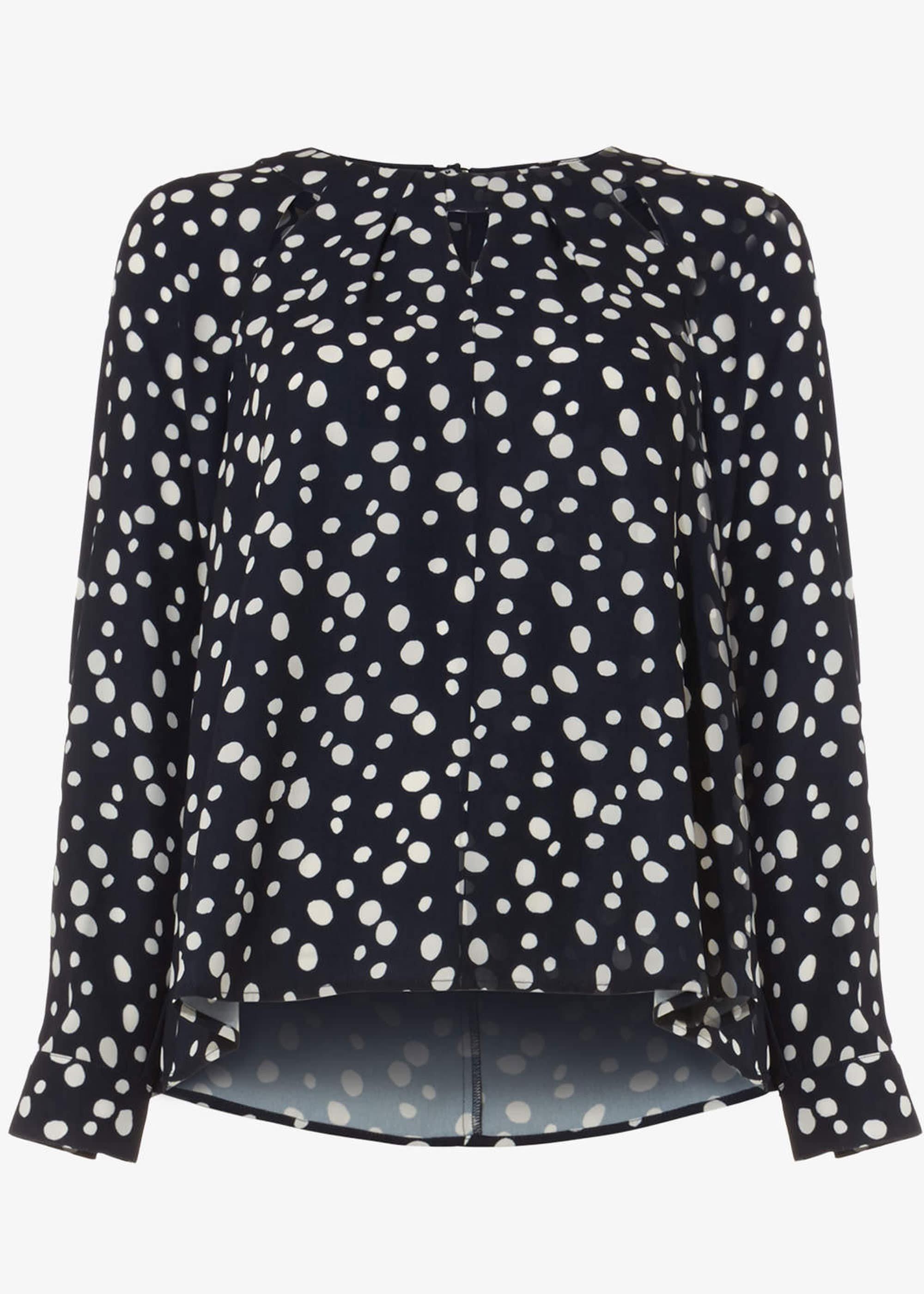 Marilyn Spot Cutwork Blouse