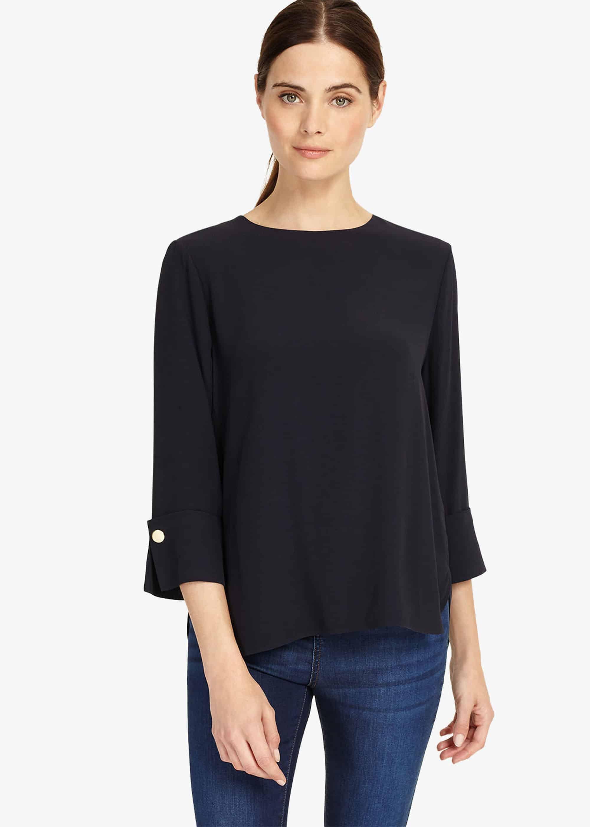 Bettie Cuff Detail Blouse