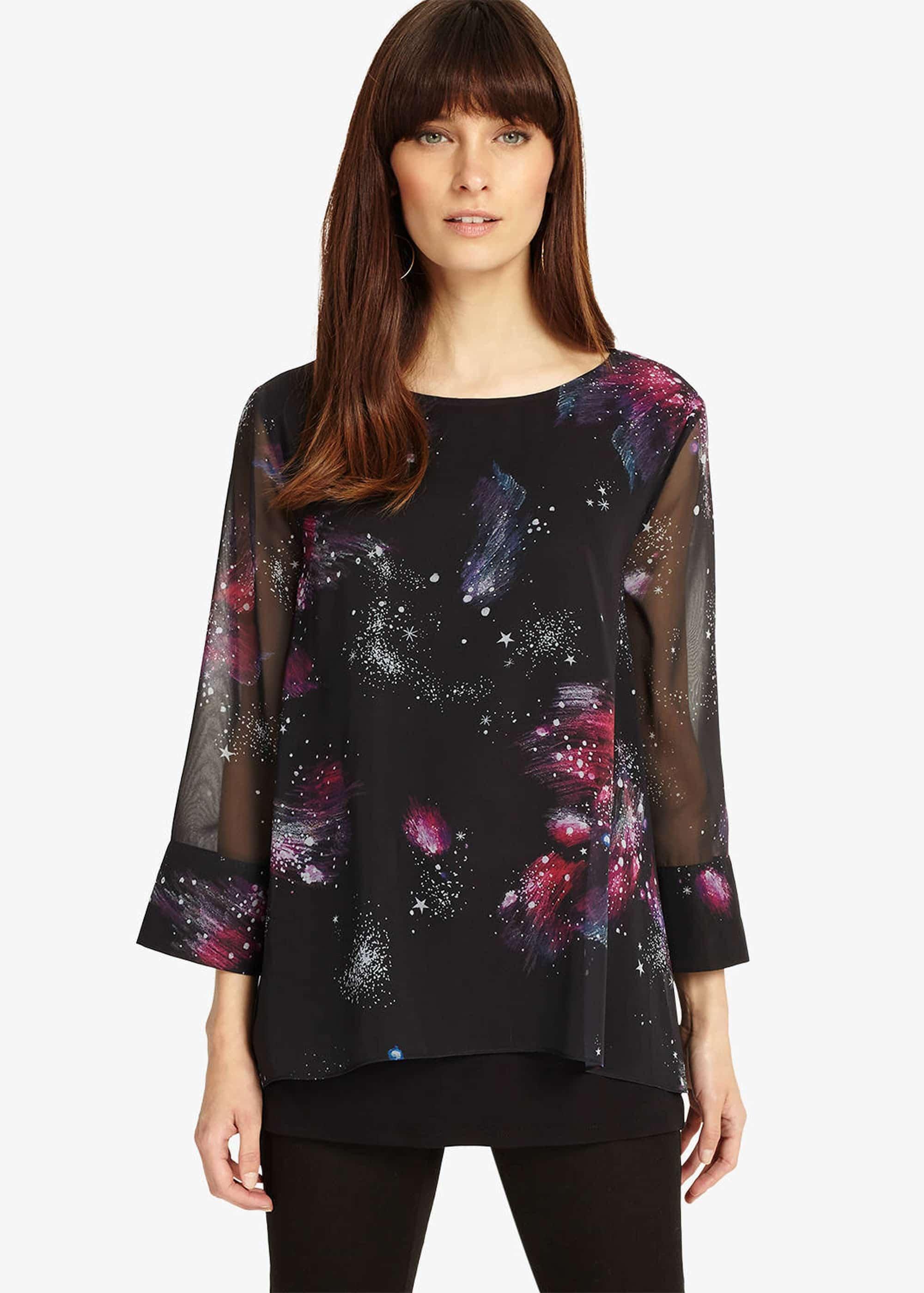 Shila Cosmo Print Blouse