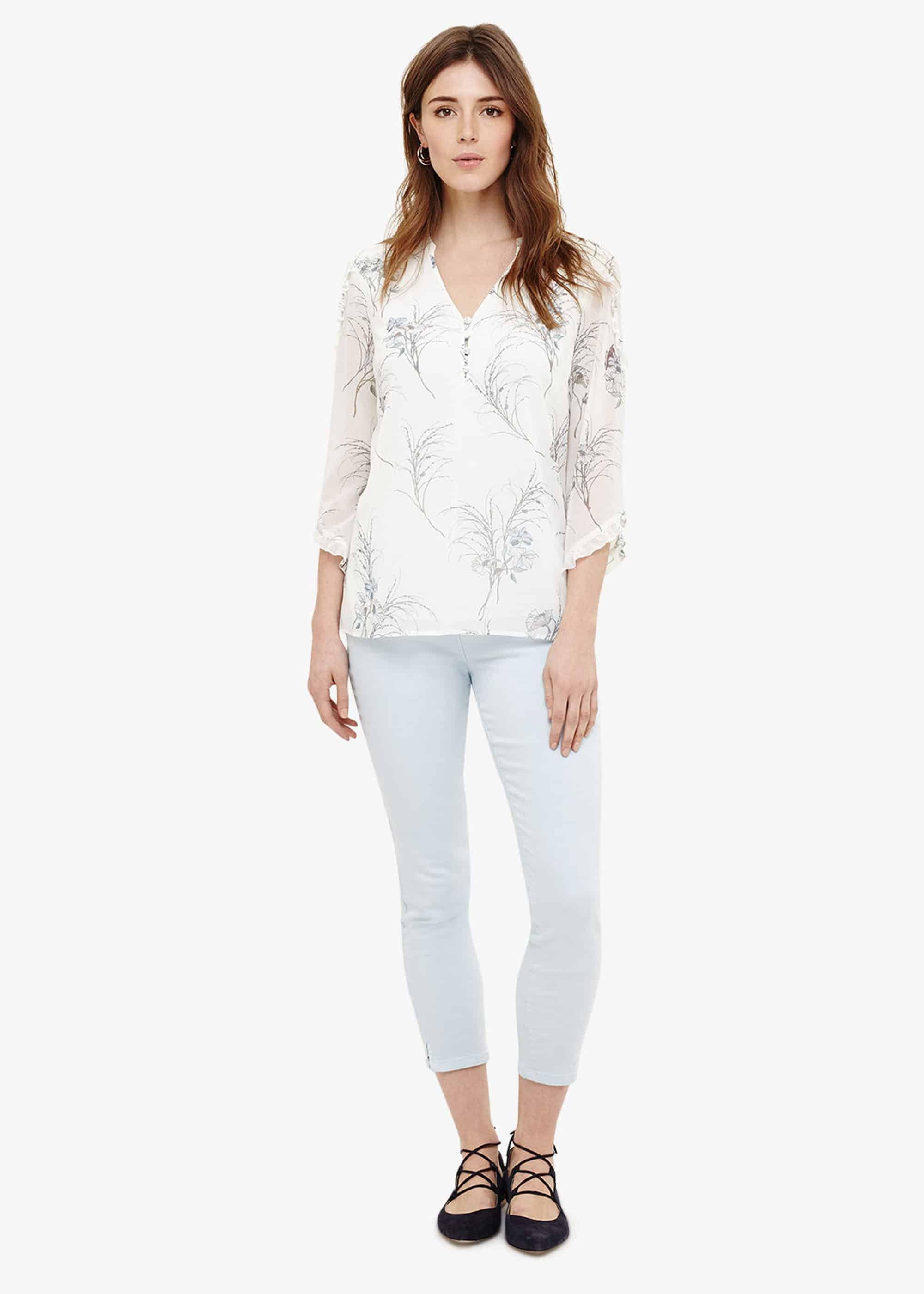 Finn Floral Ruffle Blouse