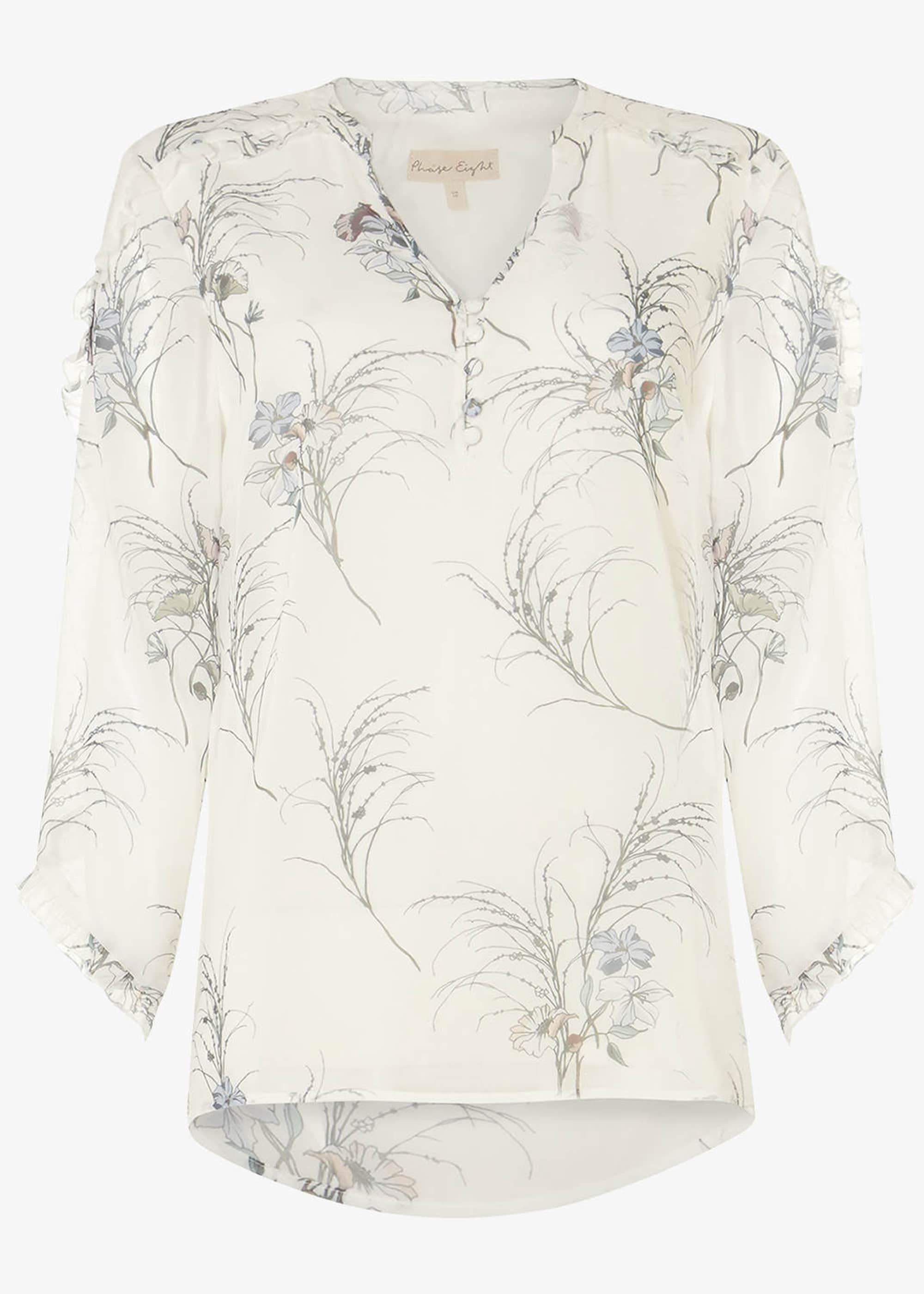 Finn Floral Ruffle Blouse