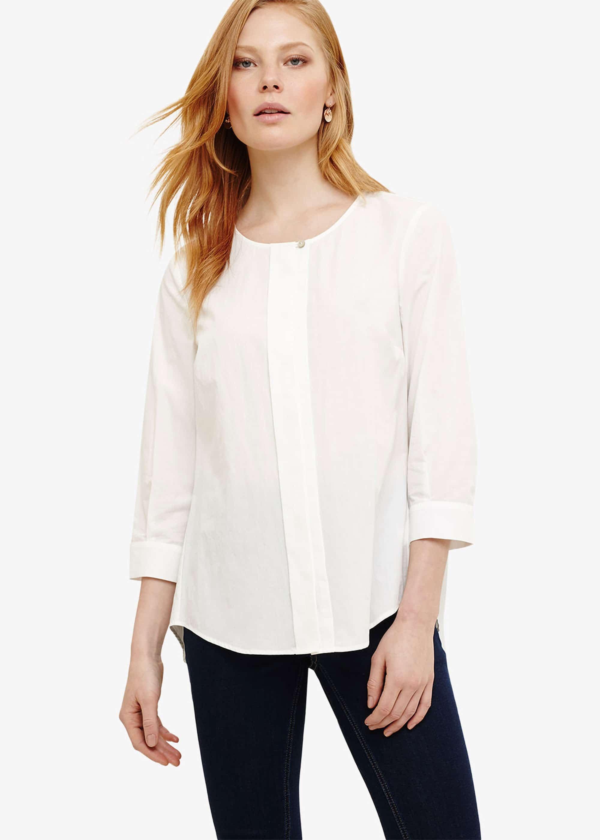 Priscilla Pleat Back Blouse
