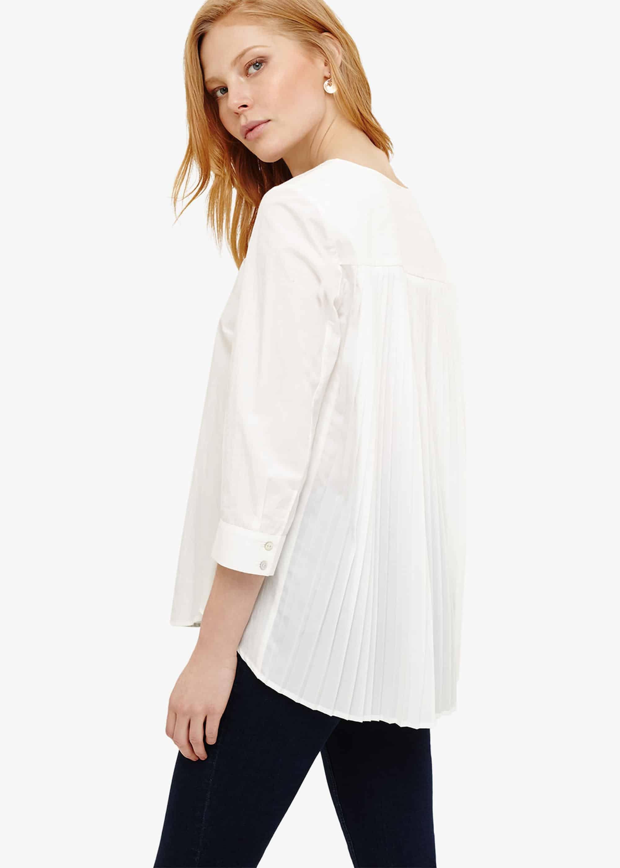 Priscilla Pleat Back Blouse