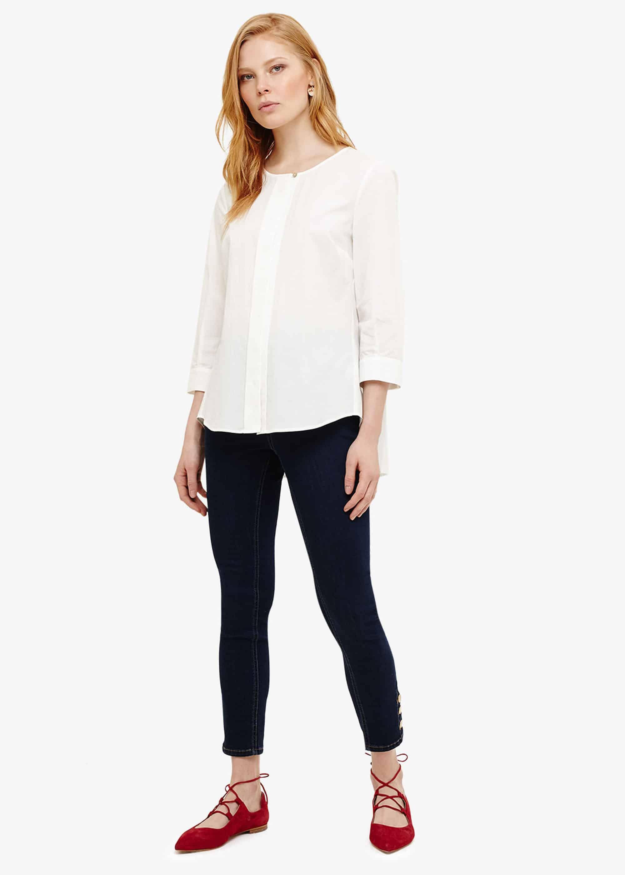 Priscilla Pleat Back Blouse