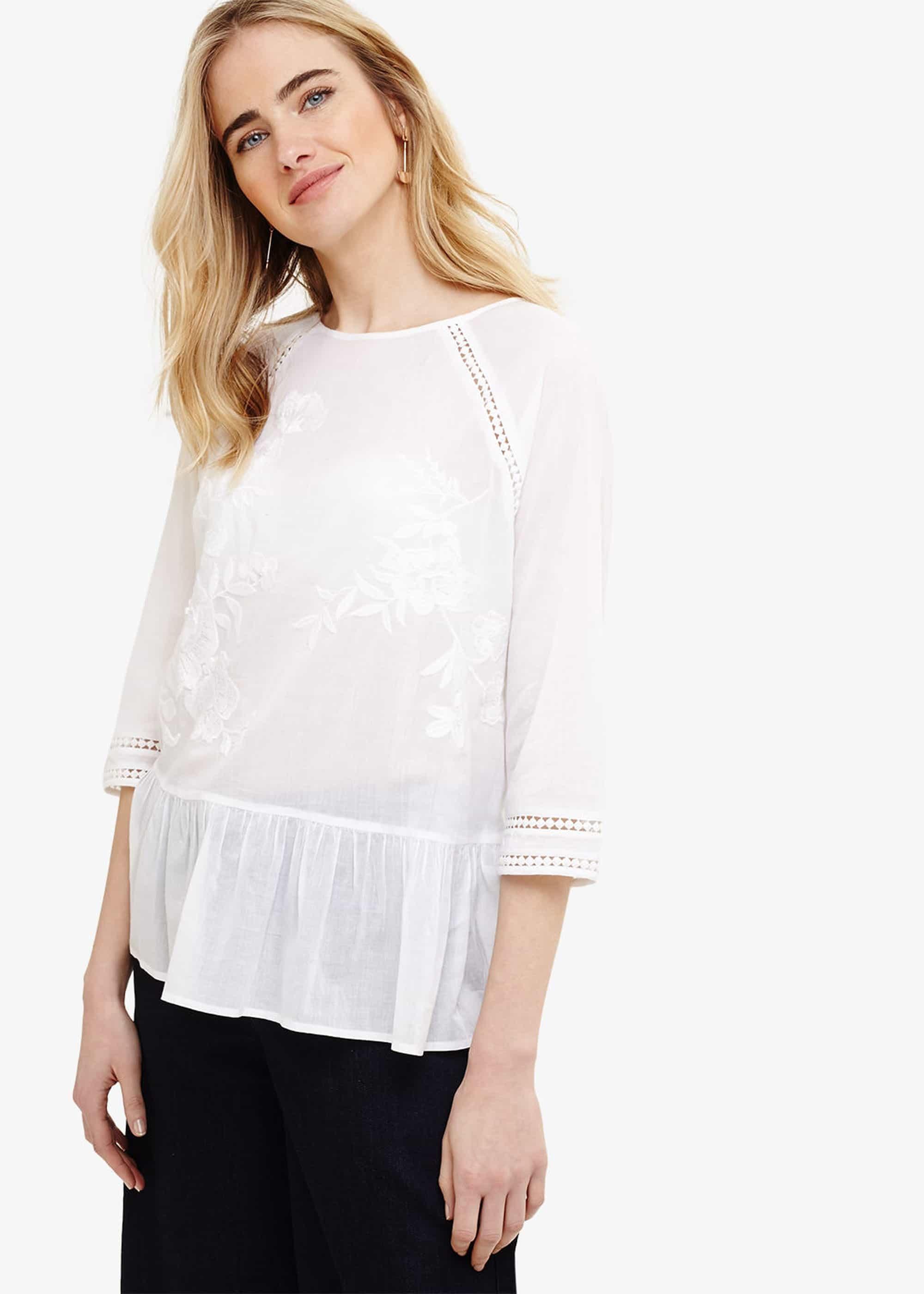 Catalina Cotton Embroidered Blouse