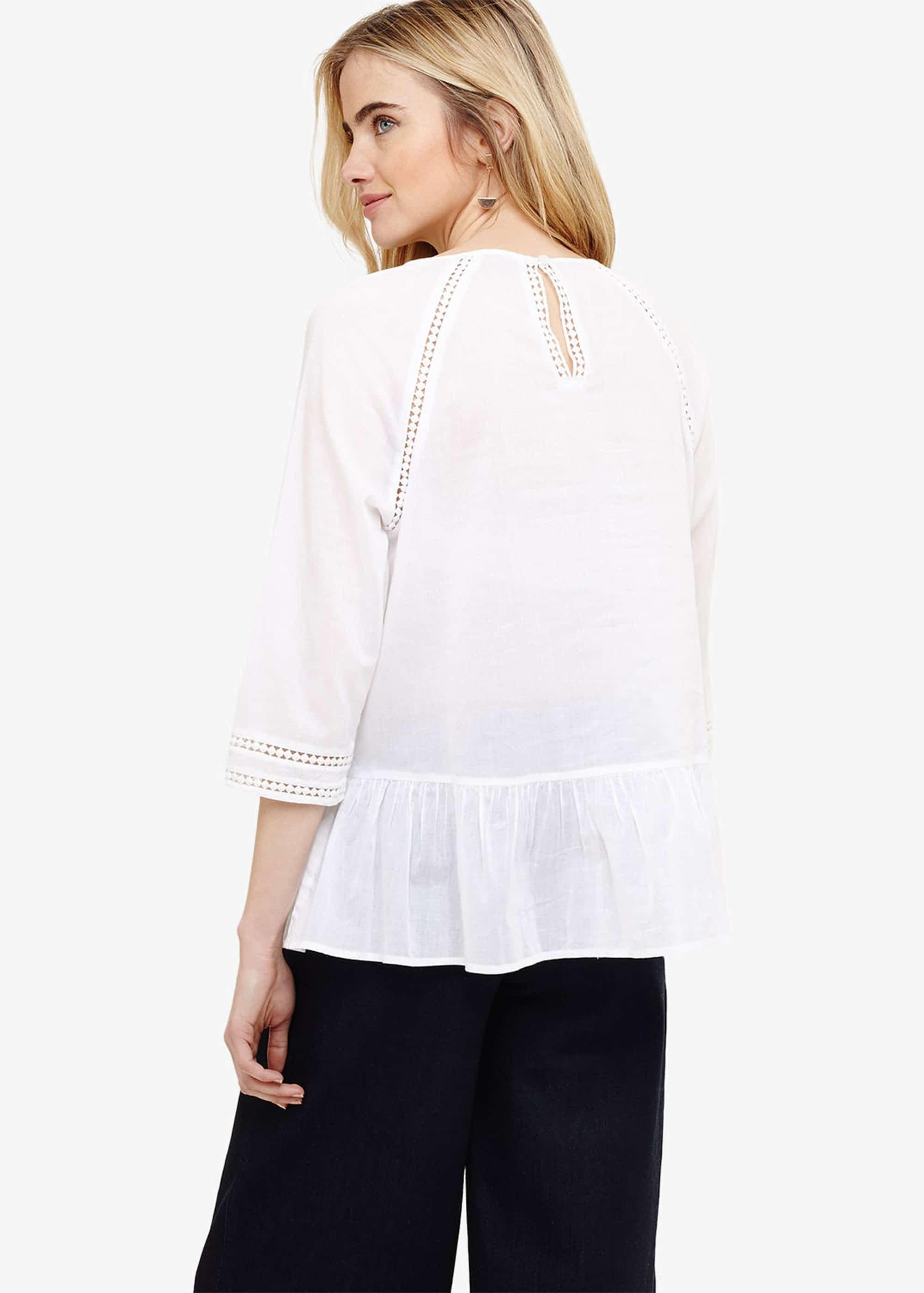 Catalina Cotton Embroidered Blouse