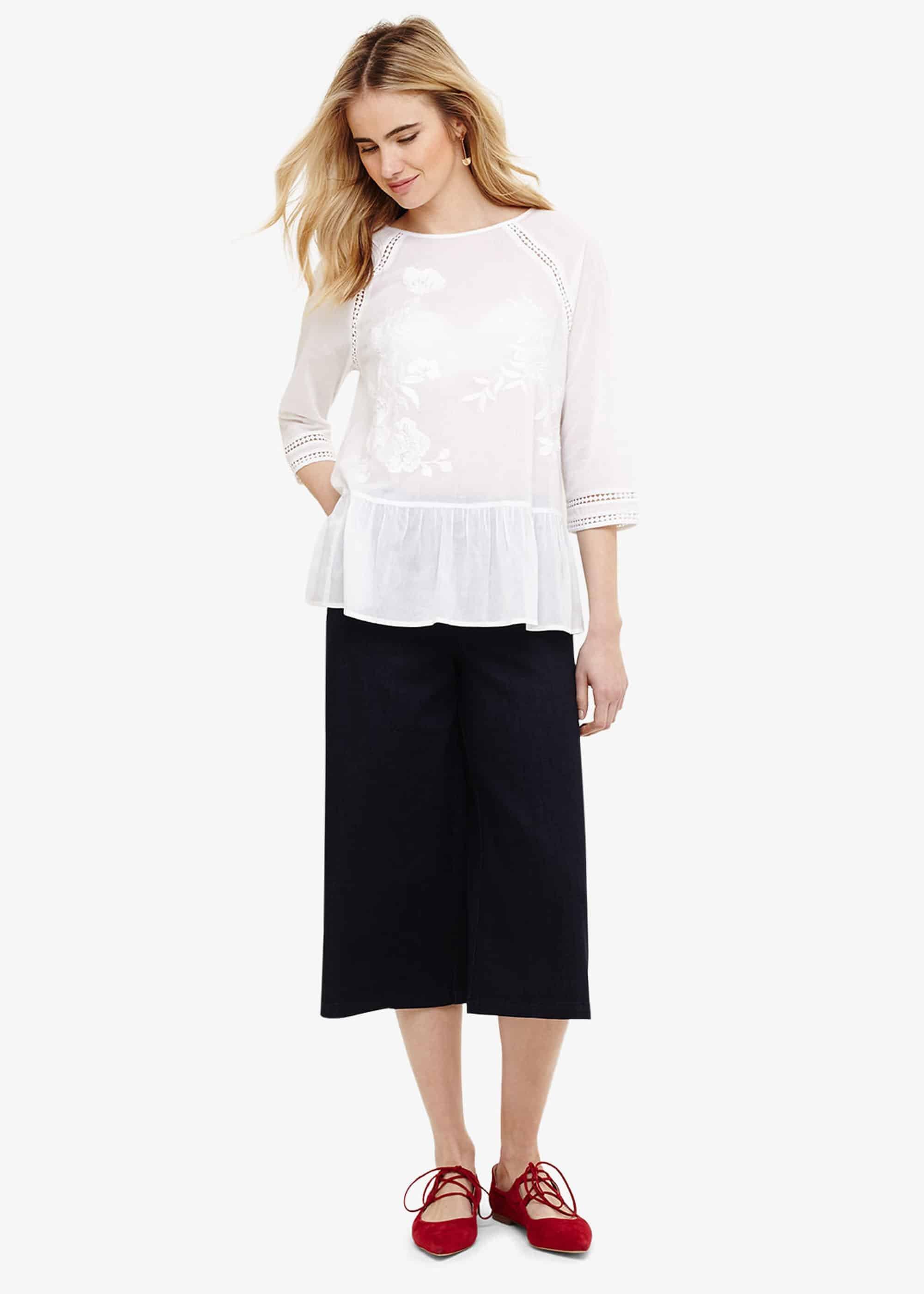 Catalina Cotton Embroidered Blouse