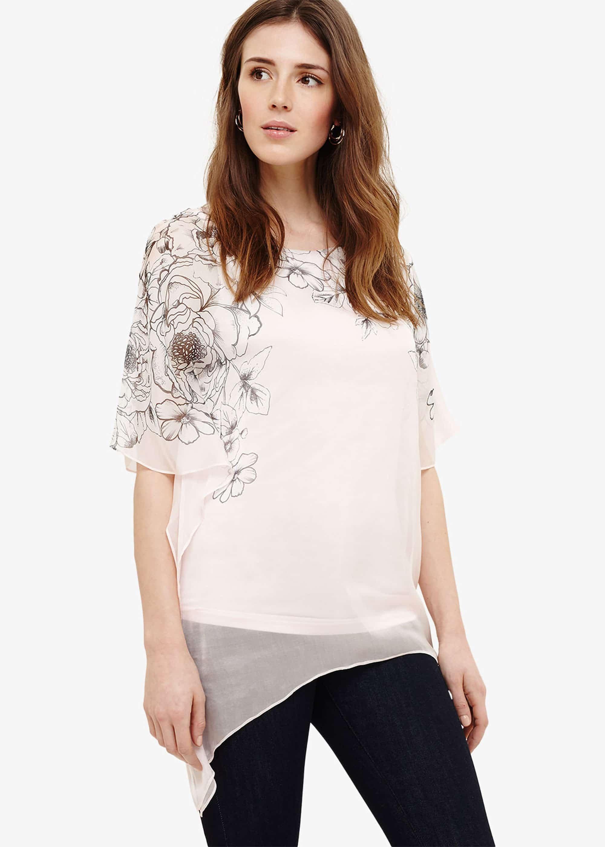Ivana Silk Floral Blouse
