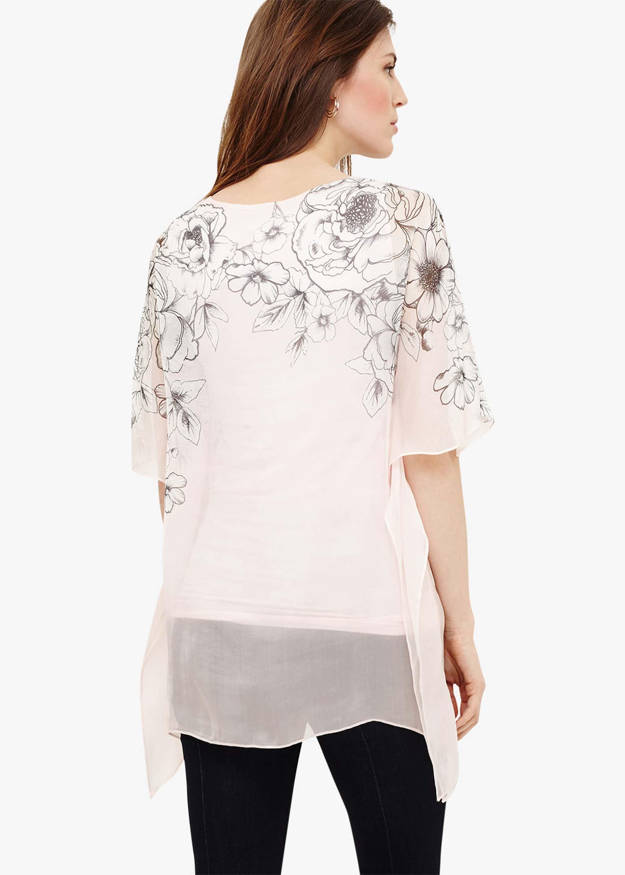 Ivana Silk Floral Blouse