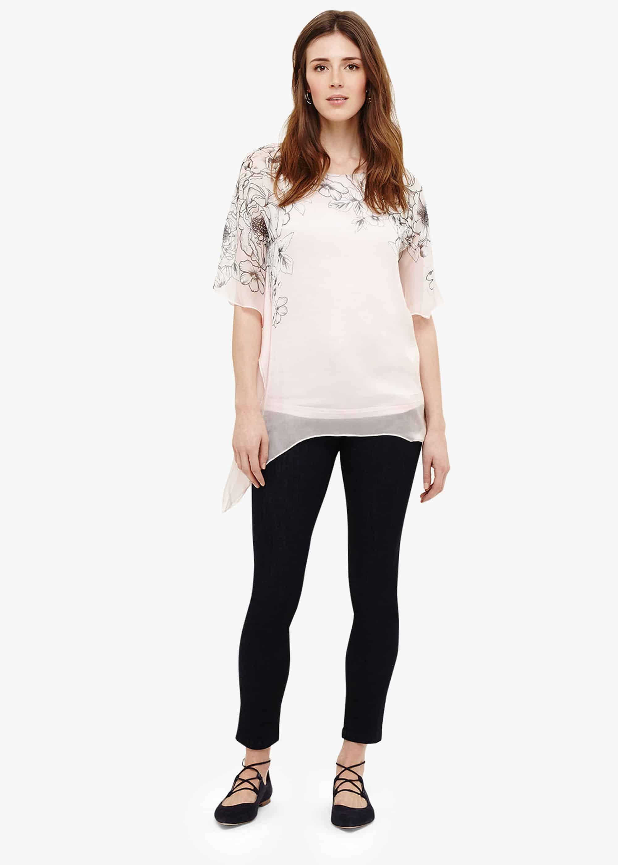 Ivana Silk Floral Blouse