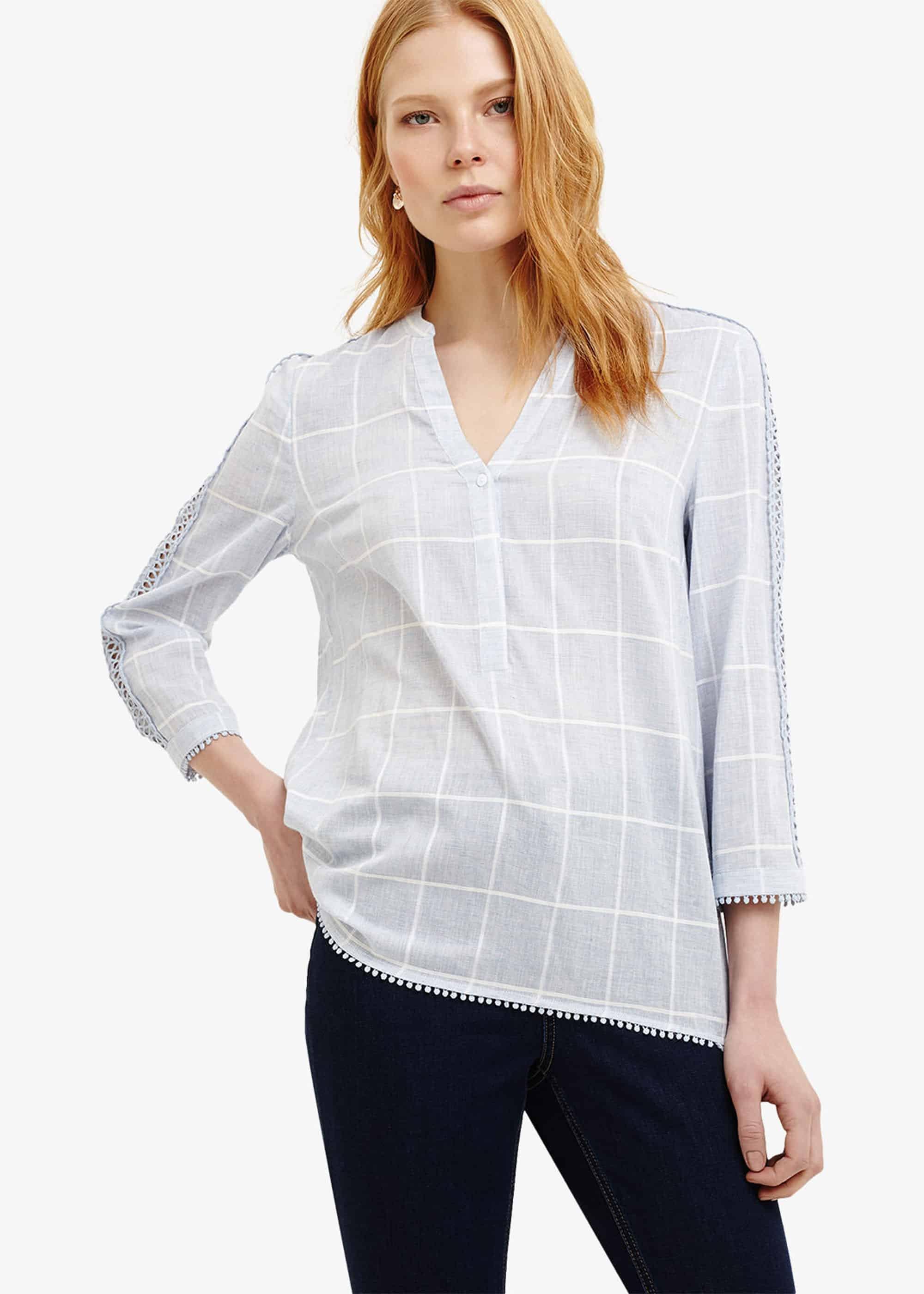 Lynsey Check Blouse