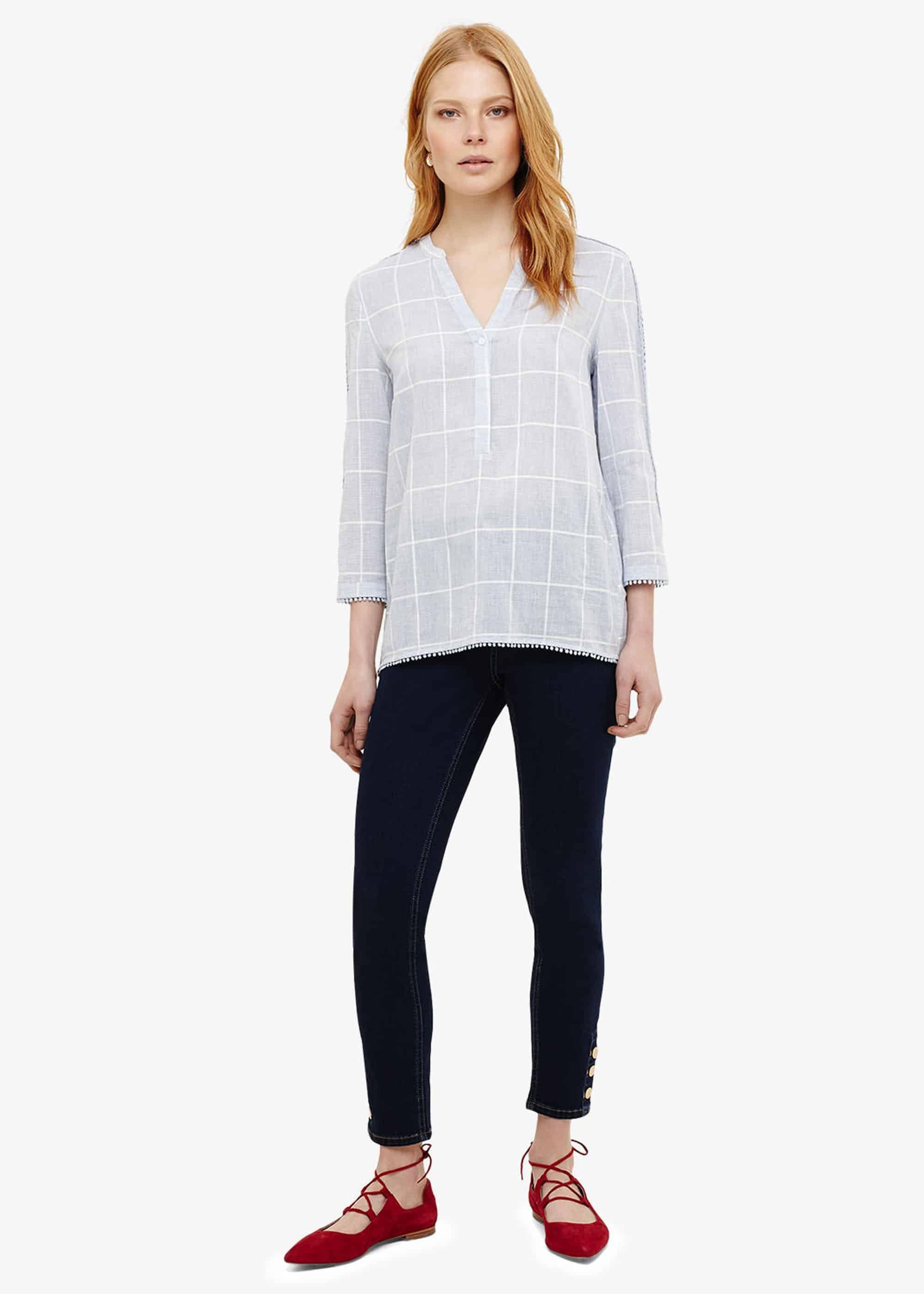Lynsey Check Blouse
