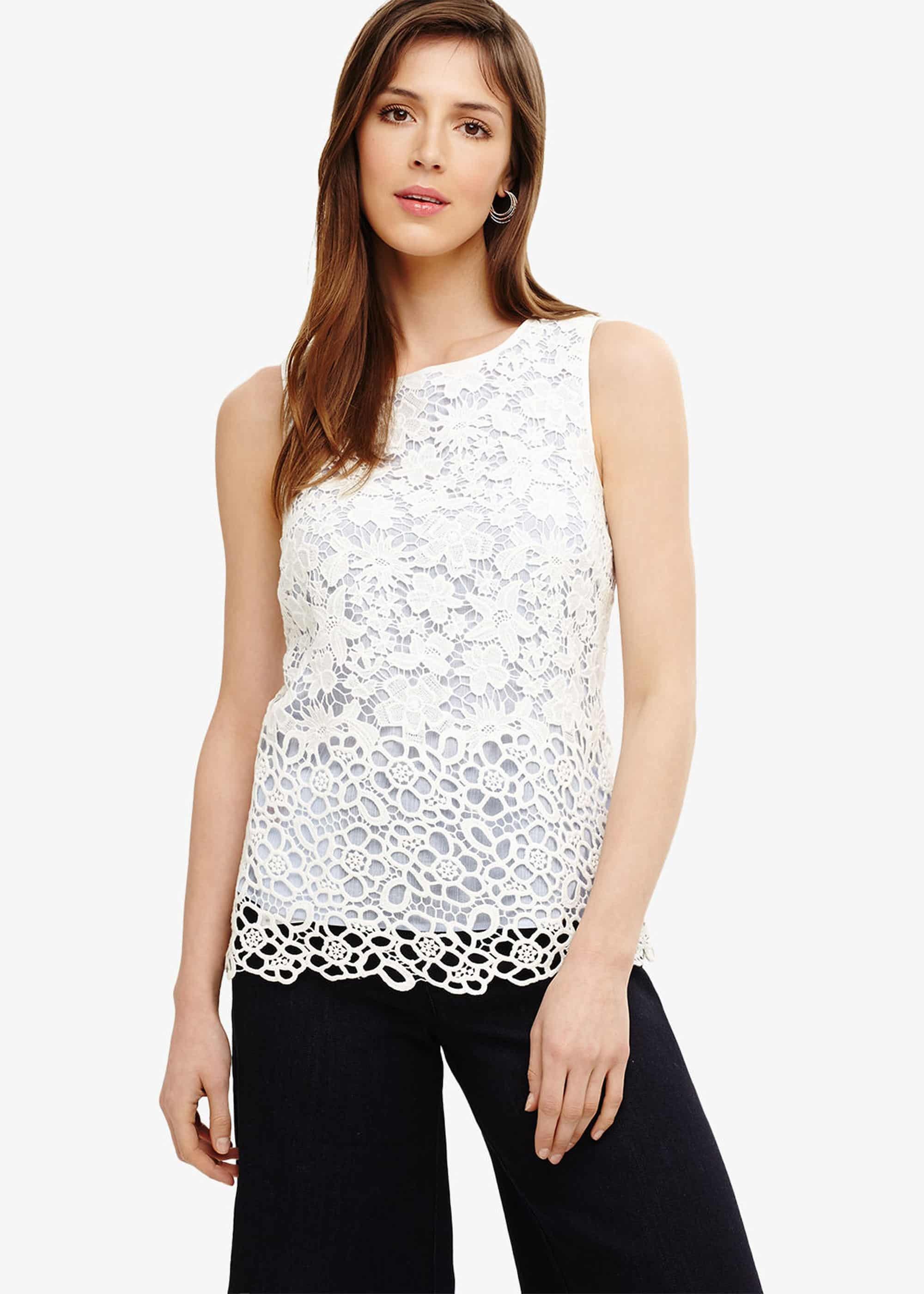 Alba Lace Cotton Blouse